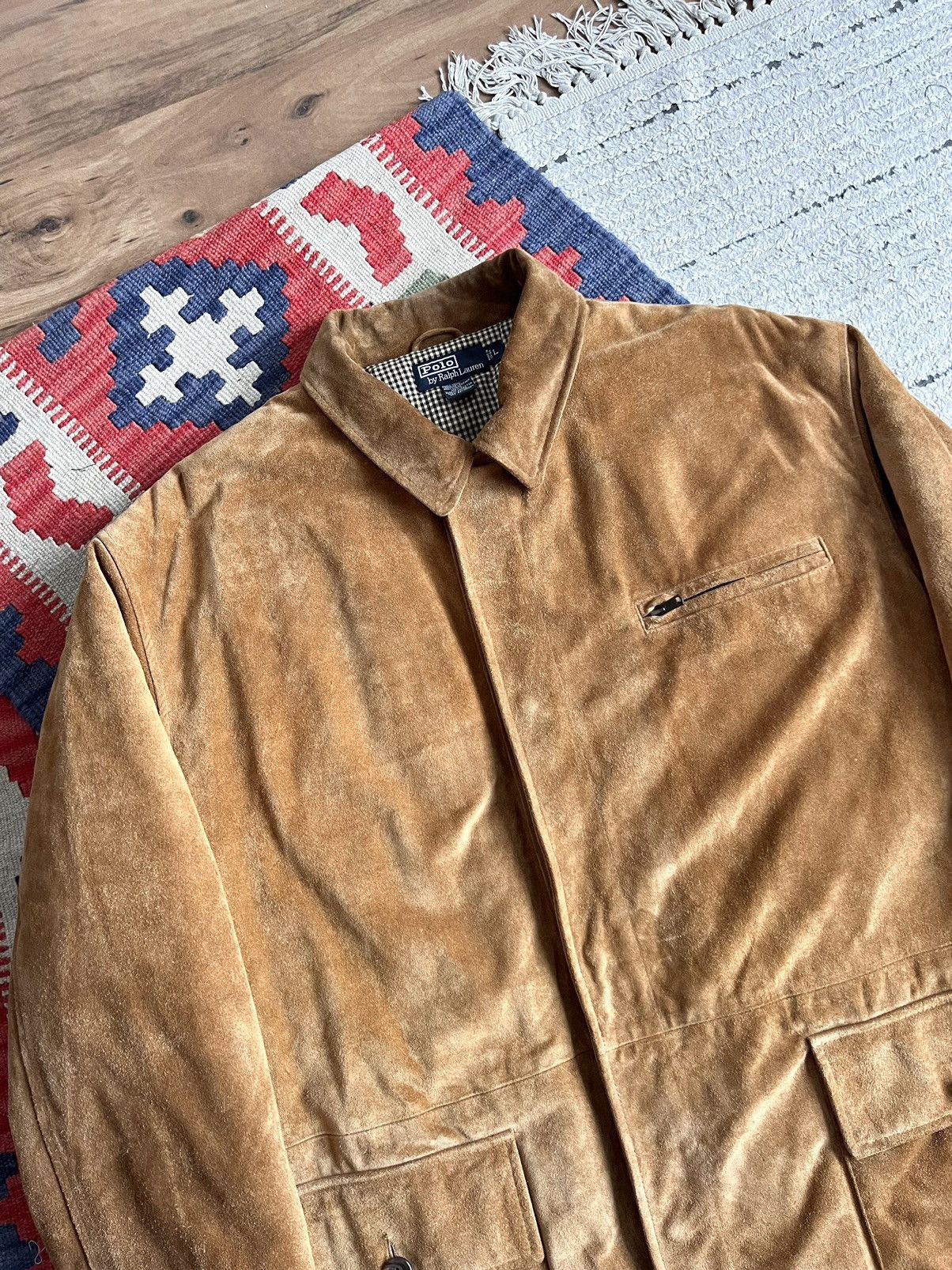 Polo Ralph Lauren × RRL Ralph Lauren × Ralph Lauren Vintage 80s-90s Polo by Ralph Lauren Suede Ranch/Car Coat Size US XL / EU 56 / 4 - 3 Thumbnail