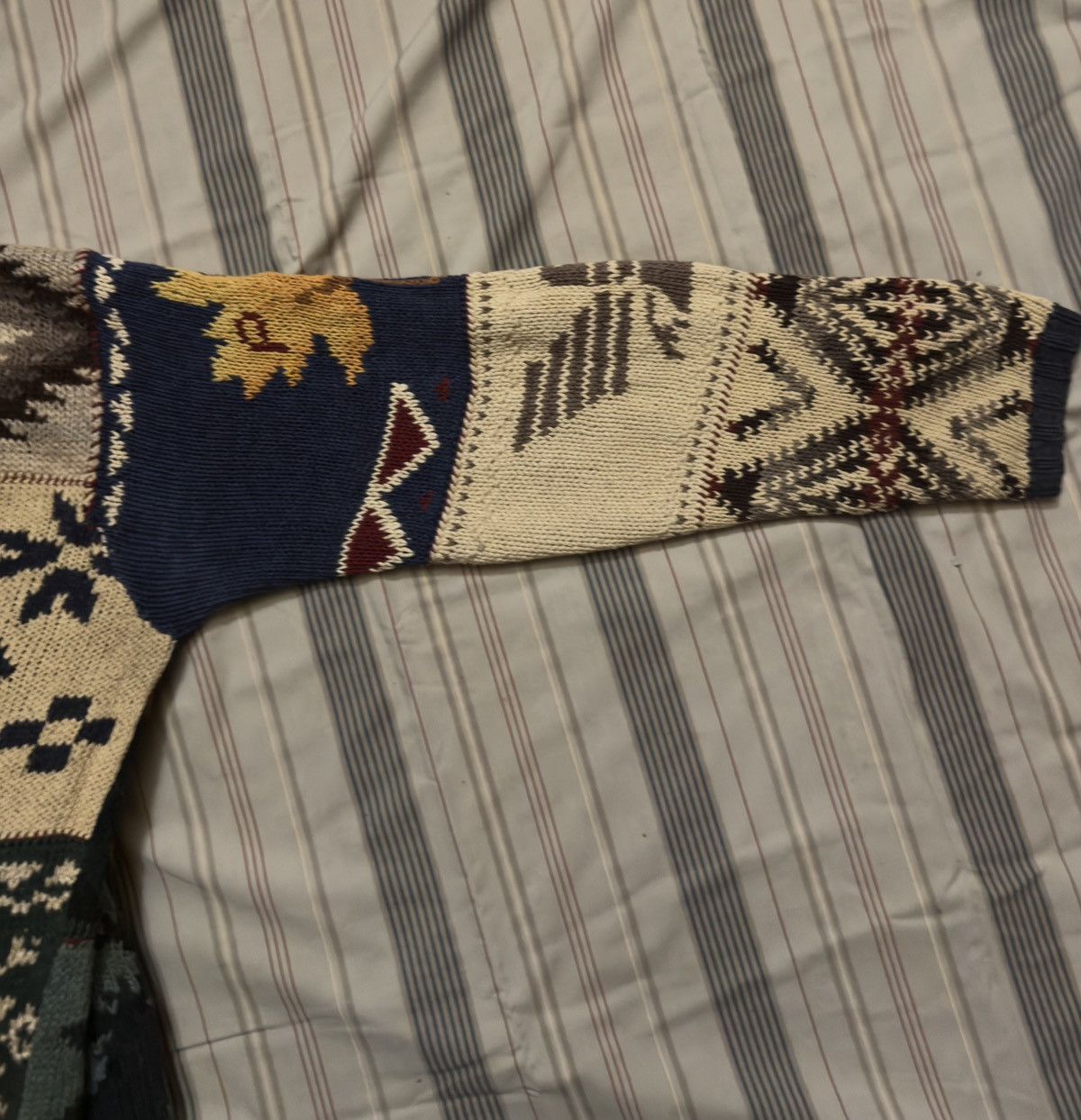 Polo Ralph Lauren 1995 Polo Ralph Lauren Patchwork Sweater Size US L / EU 52-54 / 3 - 4 Thumbnail