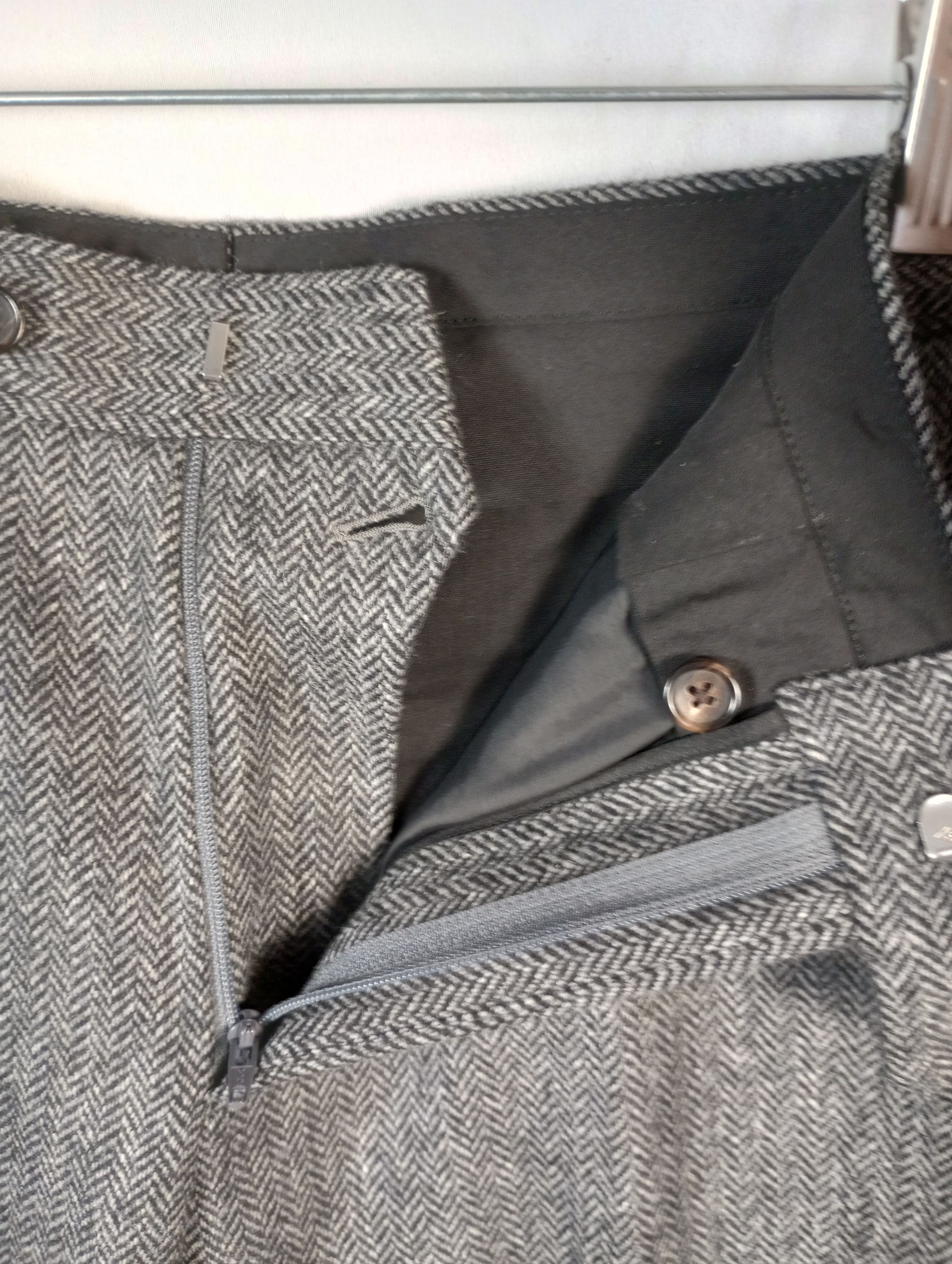 Spier & Mackay Spier And Mackay Slim Trouser W30 - Medium Gray Herringbone Size 36R - 8 Thumbnail