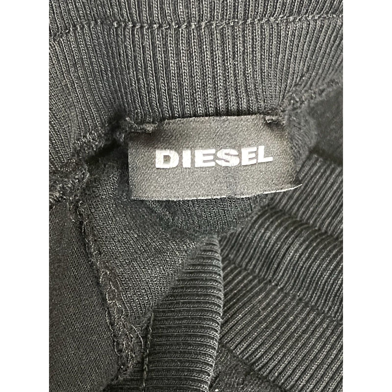 Diesel Diesel Pants Mens XXL Black Tapered High Rise Zip Pockets Athletic Jogger Pant Size US 39 - 4 Thumbnail
