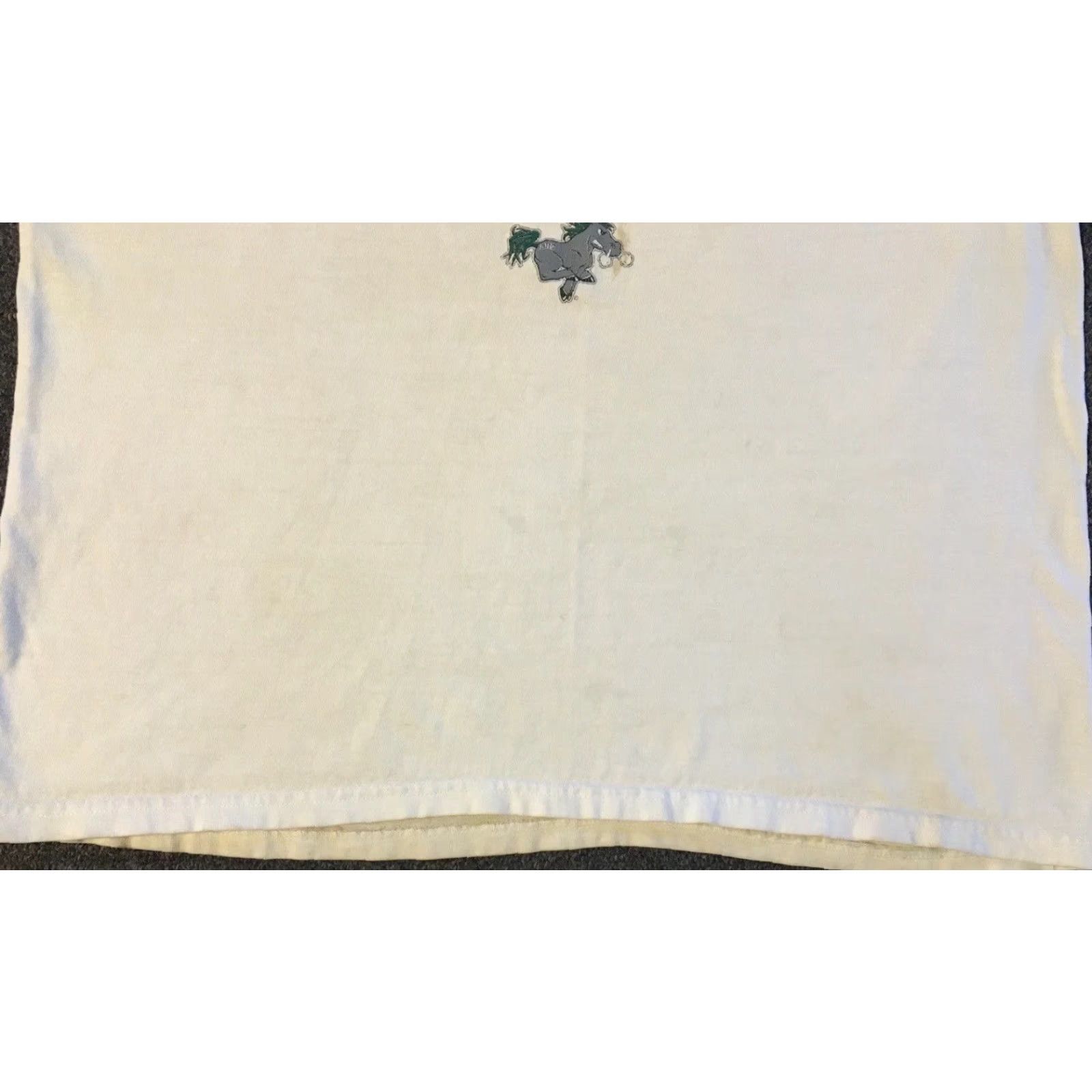 Thrasher VINTAGE Burros Basketball Faded Distressed Shirt L Beige 90s Grunge Thrashed Mens T-Shirt Kansas City? Size US L / EU 52-54 / 3 - 4 Thumbnail