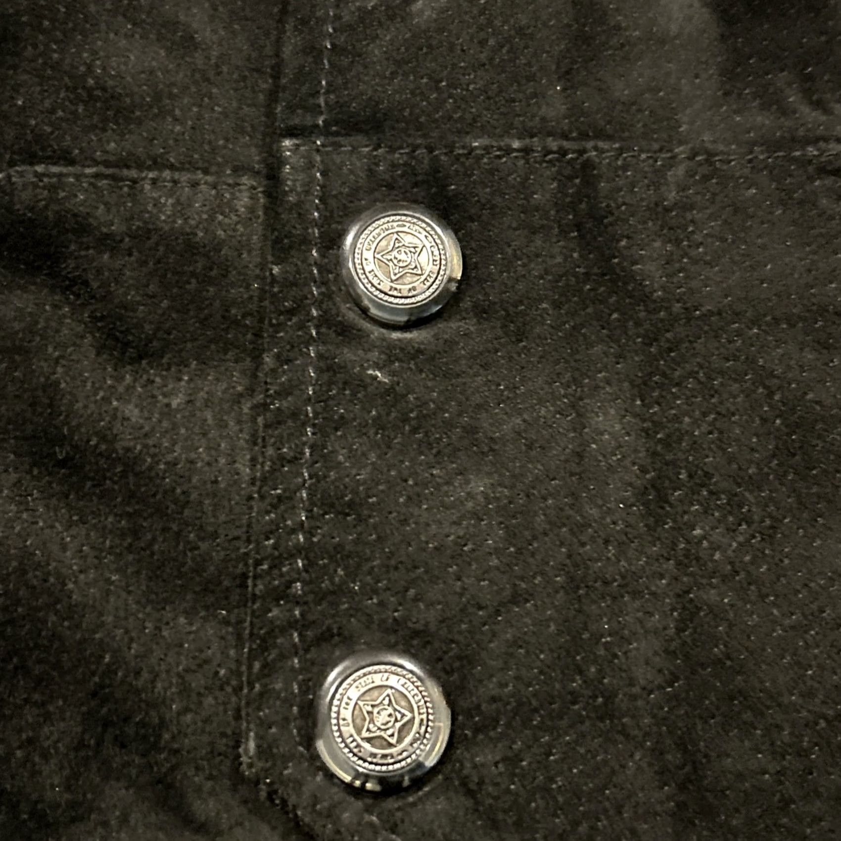 G-III VINTAGE G III Leather Suede Vest Mens L Black Snap Nylon Lining Casual Wear B10 Size US L / EU 52-54 / 3 - 2 Thumbnail
