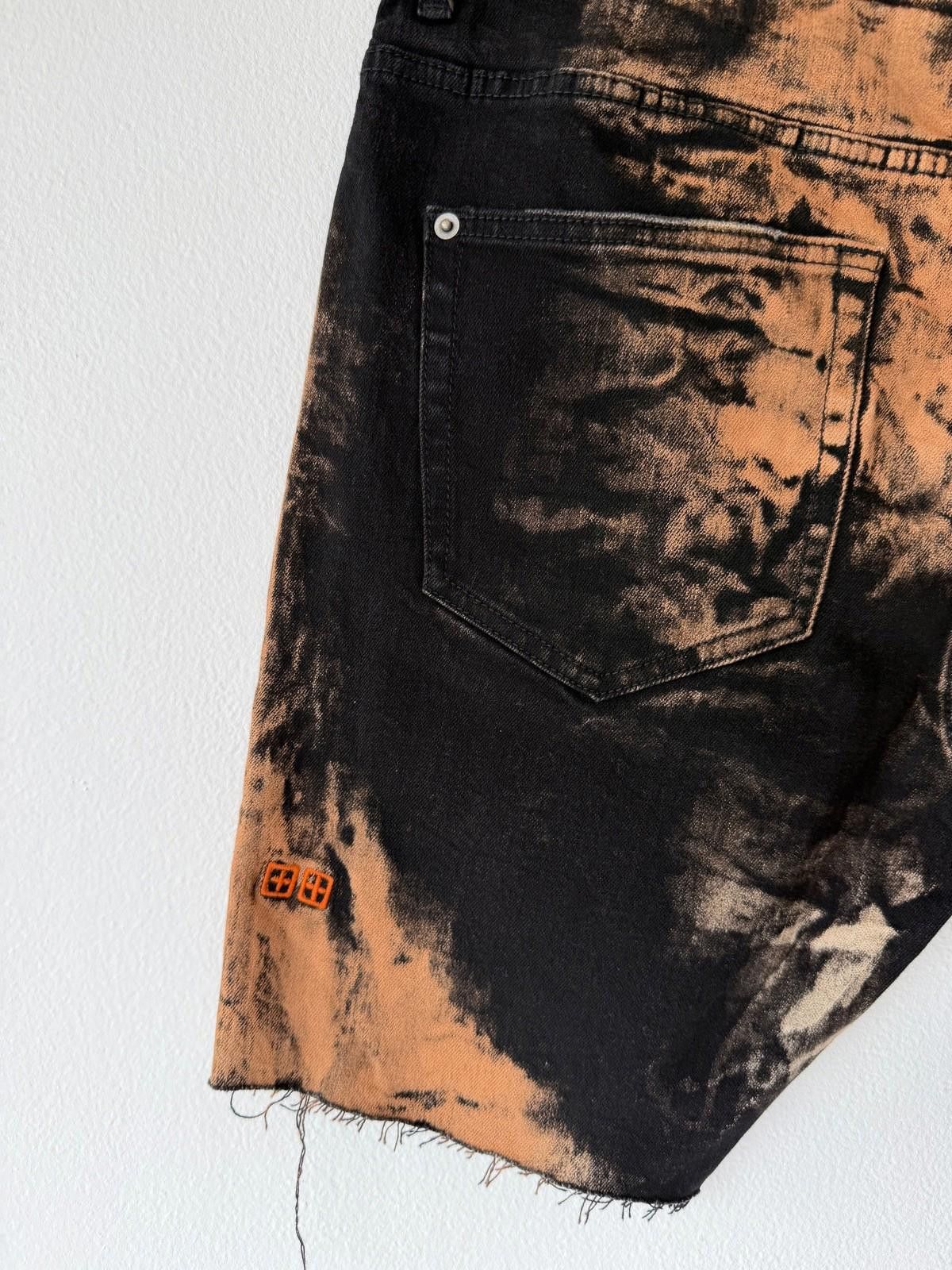 Ksubi new Ksubi mens denim shorts chopper hellfire black orange 32 Size US 32 / EU 48 - 7 Thumbnail
