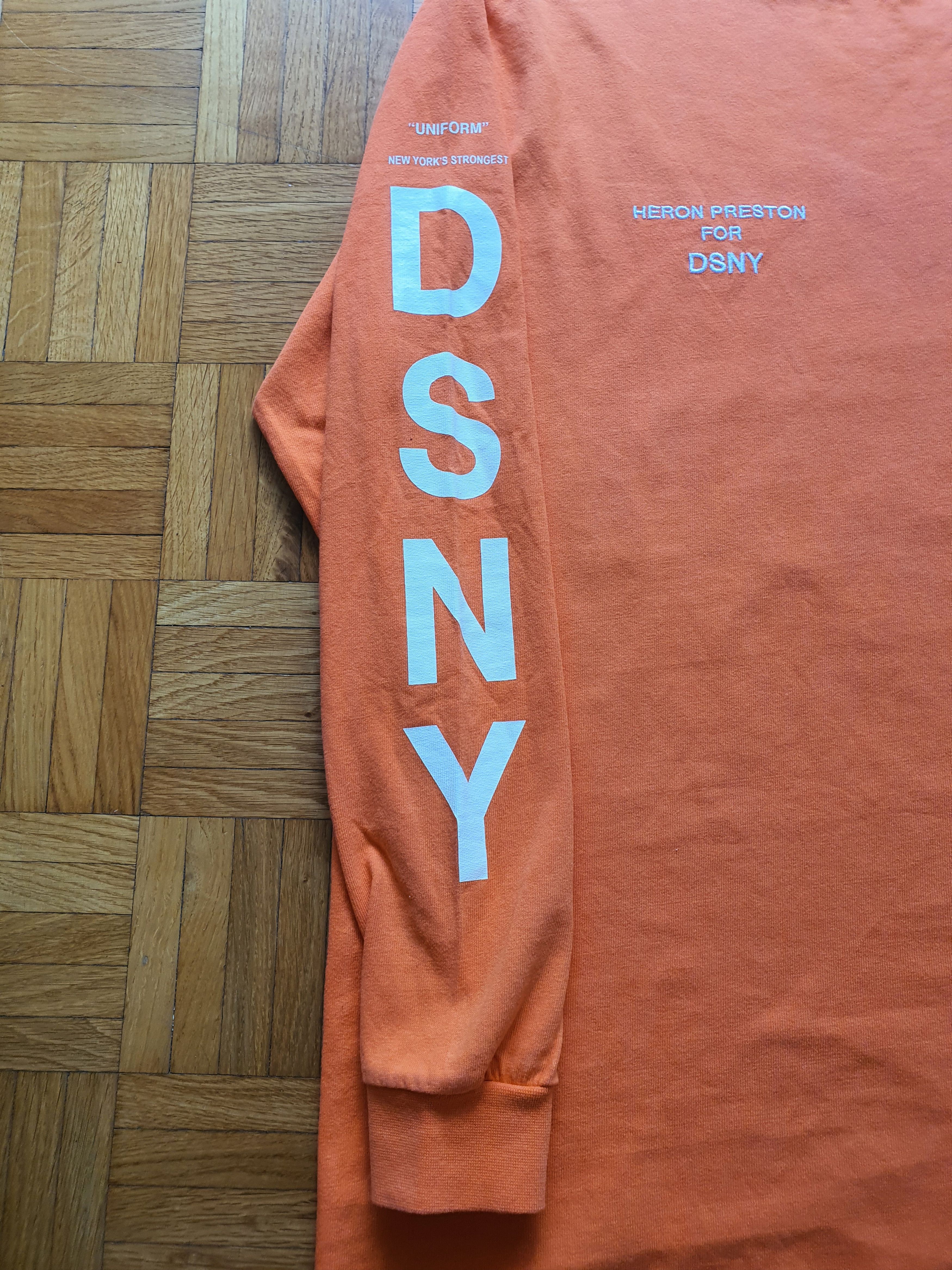 Heron Preston ''DSNY Uniform'' Long Sleeve T-Shirt Size US S / EU 44-46 / 1 - 9 Thumbnail