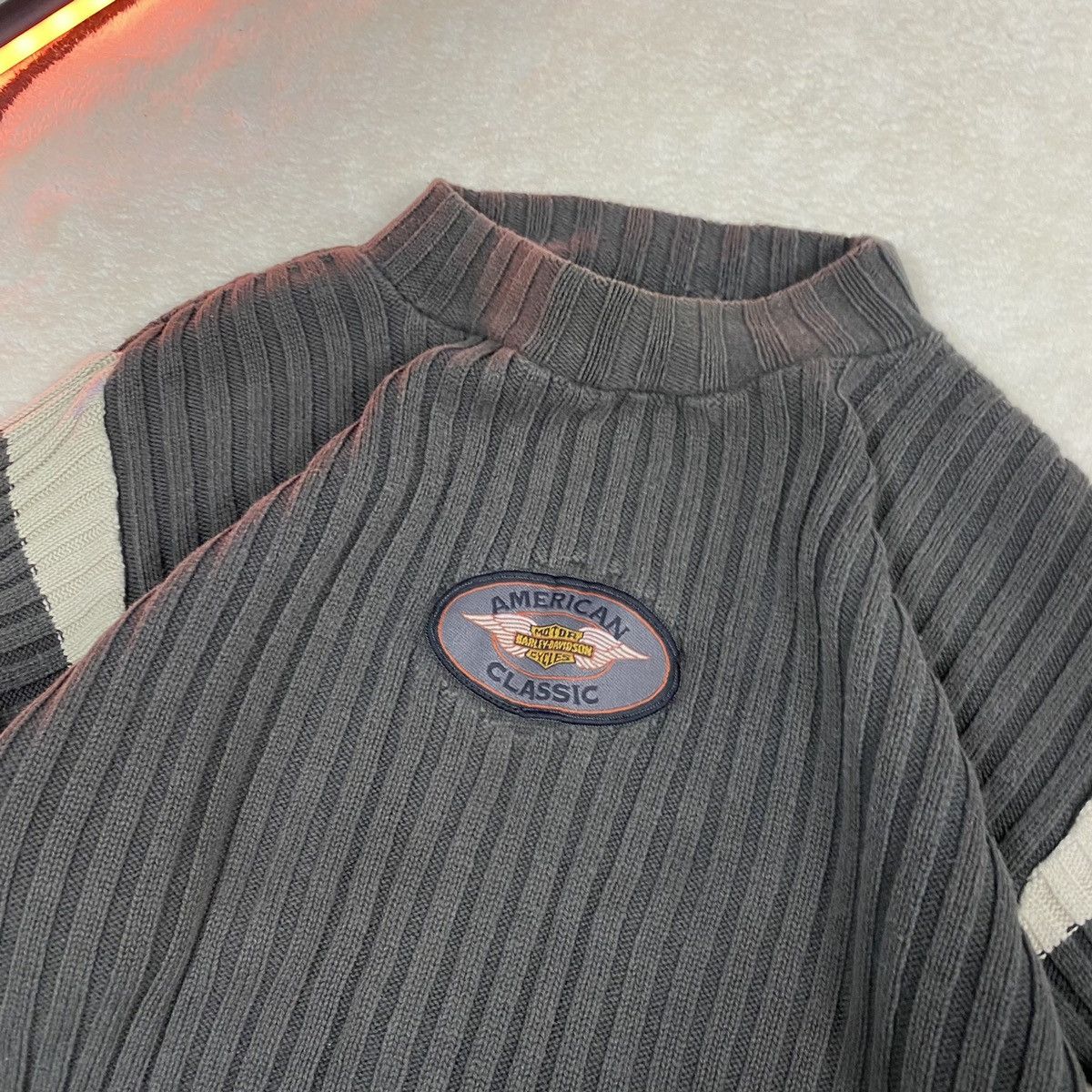 Harley Davidson × Vintage 🔥 HARLEY DAVIDSON 🔥 Vintage knit motorcycle racer sweater Size US S / EU 44-46 / 1 - 4 Thumbnail