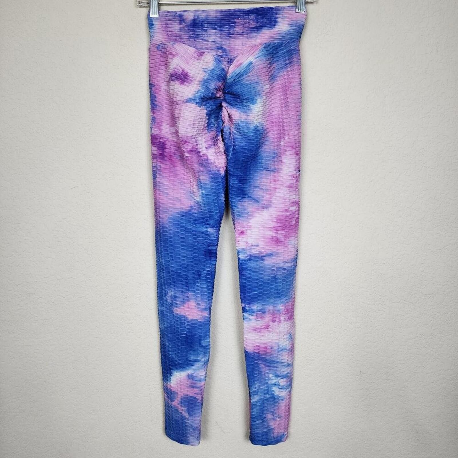 Other Small Stretchy Tie Dye Scrunch Butt Leggings Size 28" / US 6 / IT 42 - 2 Thumbnail