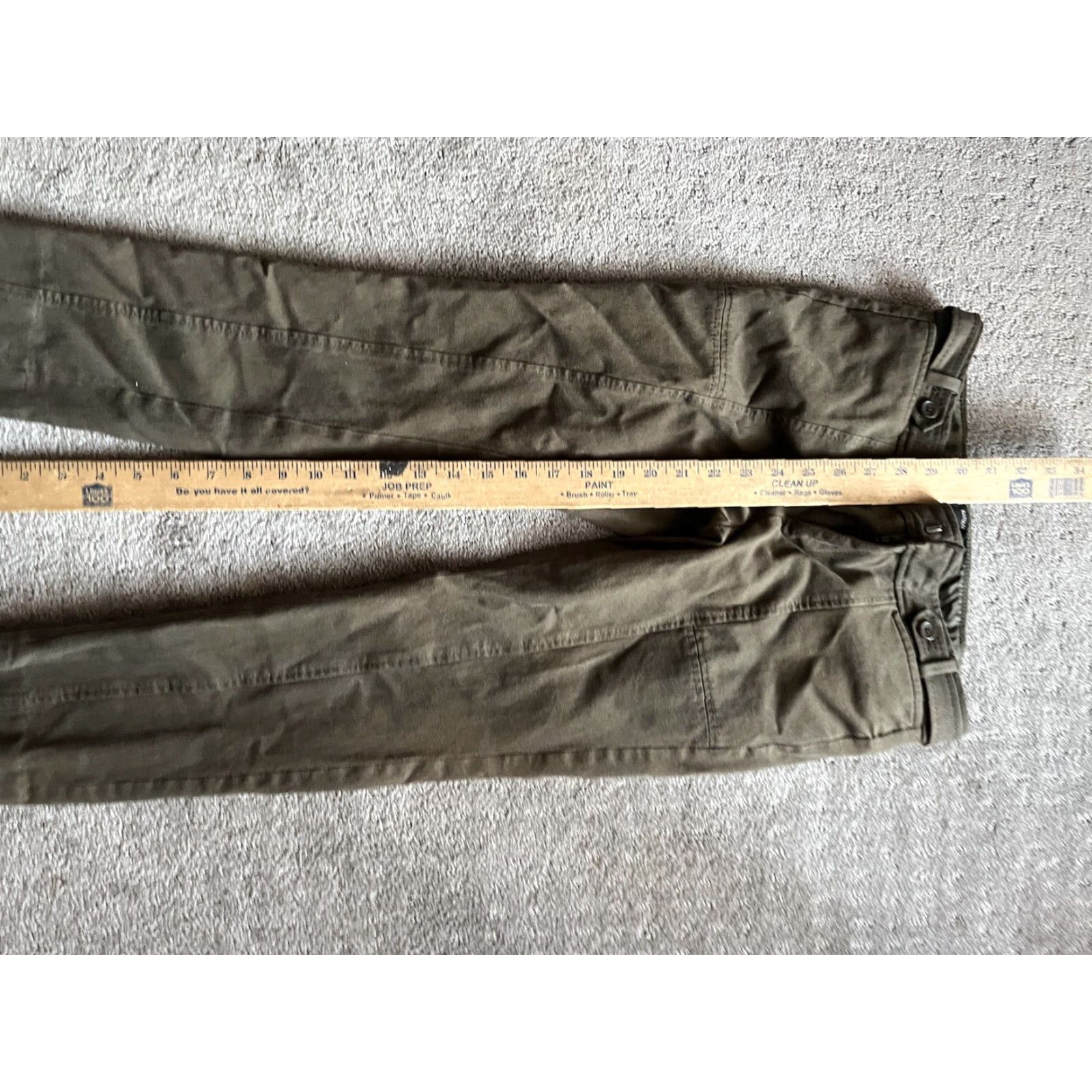 Banana Republic VINTAGE Banana Republic Sloan Slim Fit Green Solid Ankle Pants Womens Petite Size 4P Cropped Slimming Clothing Size 27" / US 4 / IT 40 - 6 Thumbnail