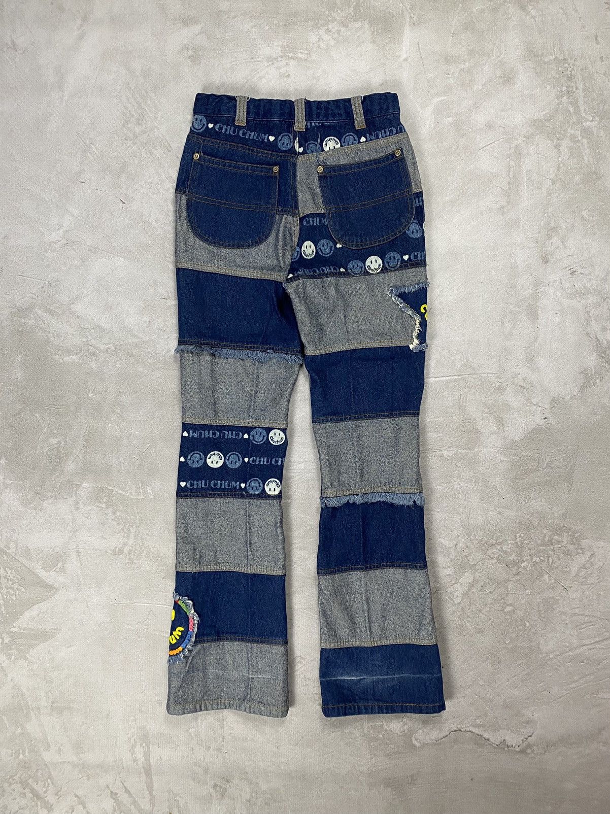 20471120 × Beauty Beast × Hysteric Glamour Chu Chum Patchwork Hagi Pants Inspired Hysteric Glamour Size 27" / US 4 / IT 40 - 2 Thumbnail