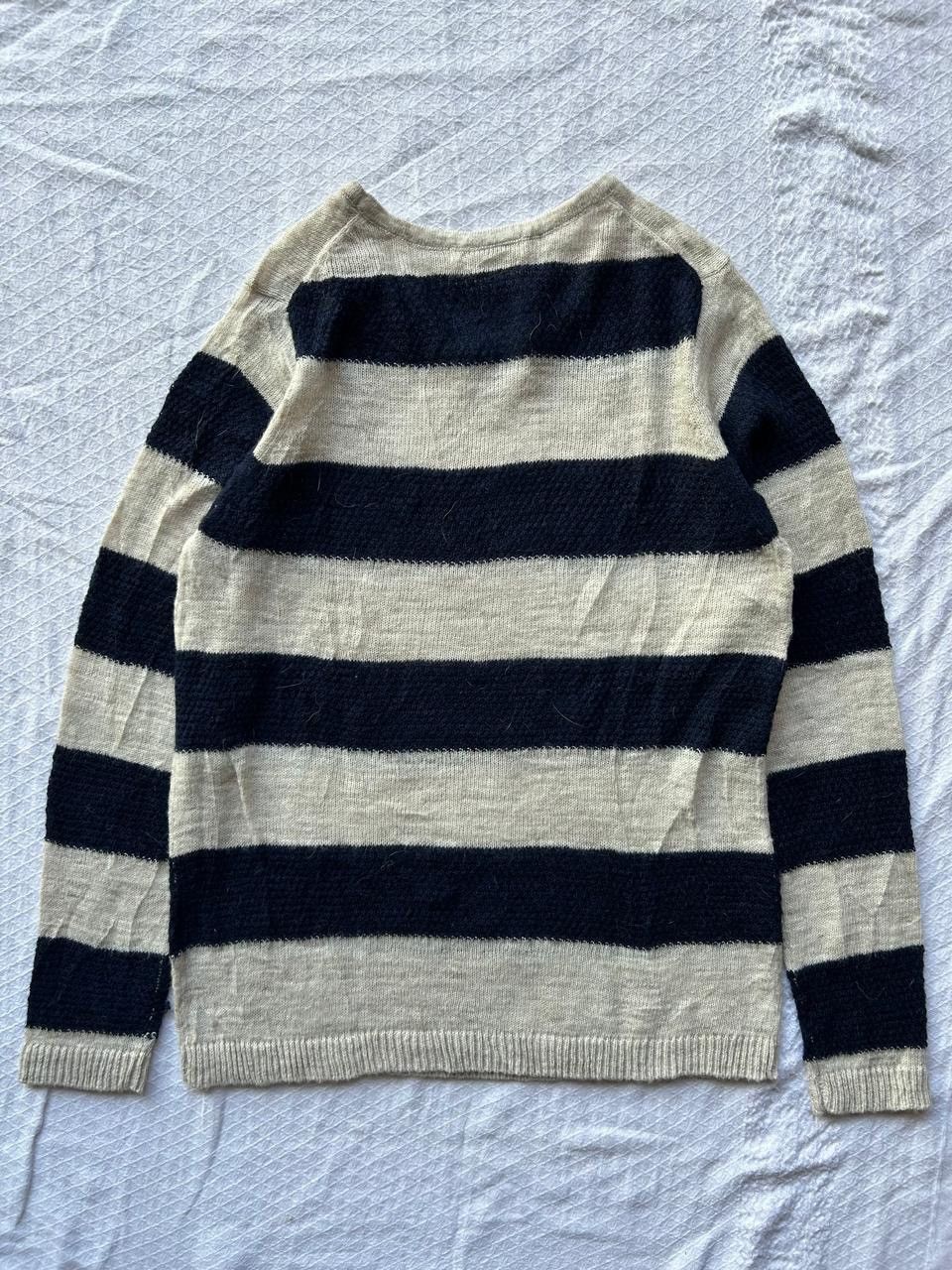 Japanese Brand Good day japanese knitted striped longlseeve Size US M / EU 48-50 / 2 - 2 Thumbnail