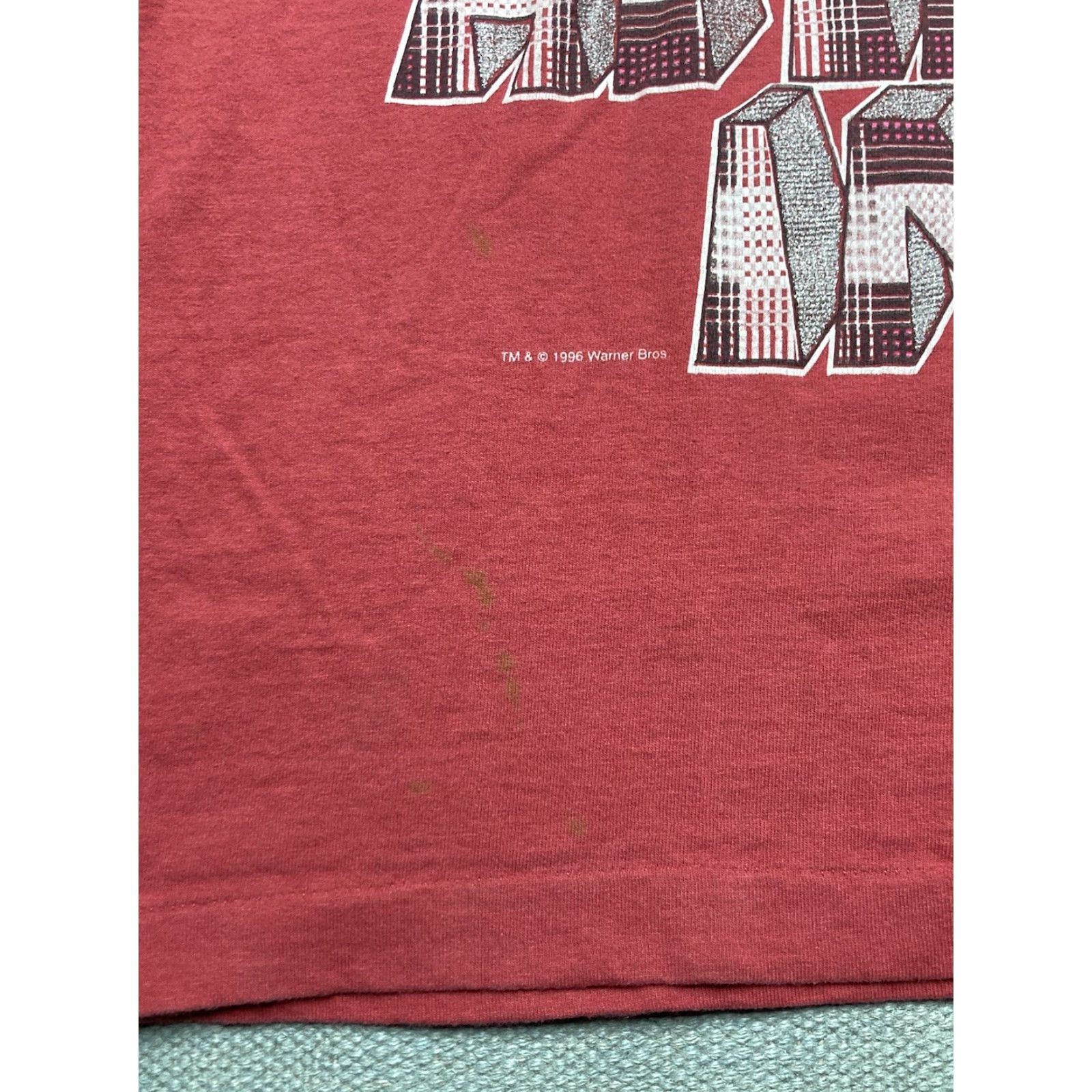 Vintage VINTAGE 90s Looney Tunes T-Shirt Attitude Inc Cartoon Taz Tweety Sylvester XL Men Red Shirt Size US XL / EU 56 / 4 - 3 Thumbnail