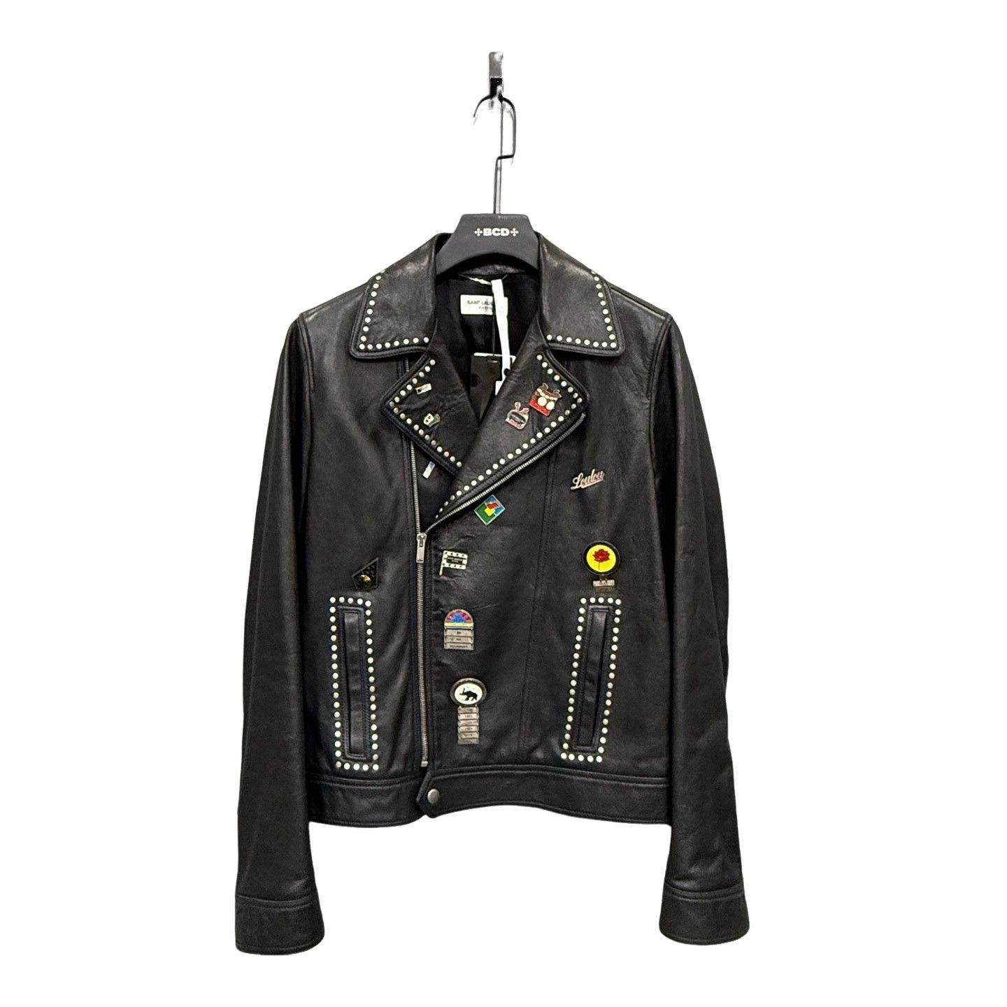Saint Laurent Paris Rare Saint Laurent Studded Leather Jacket L17