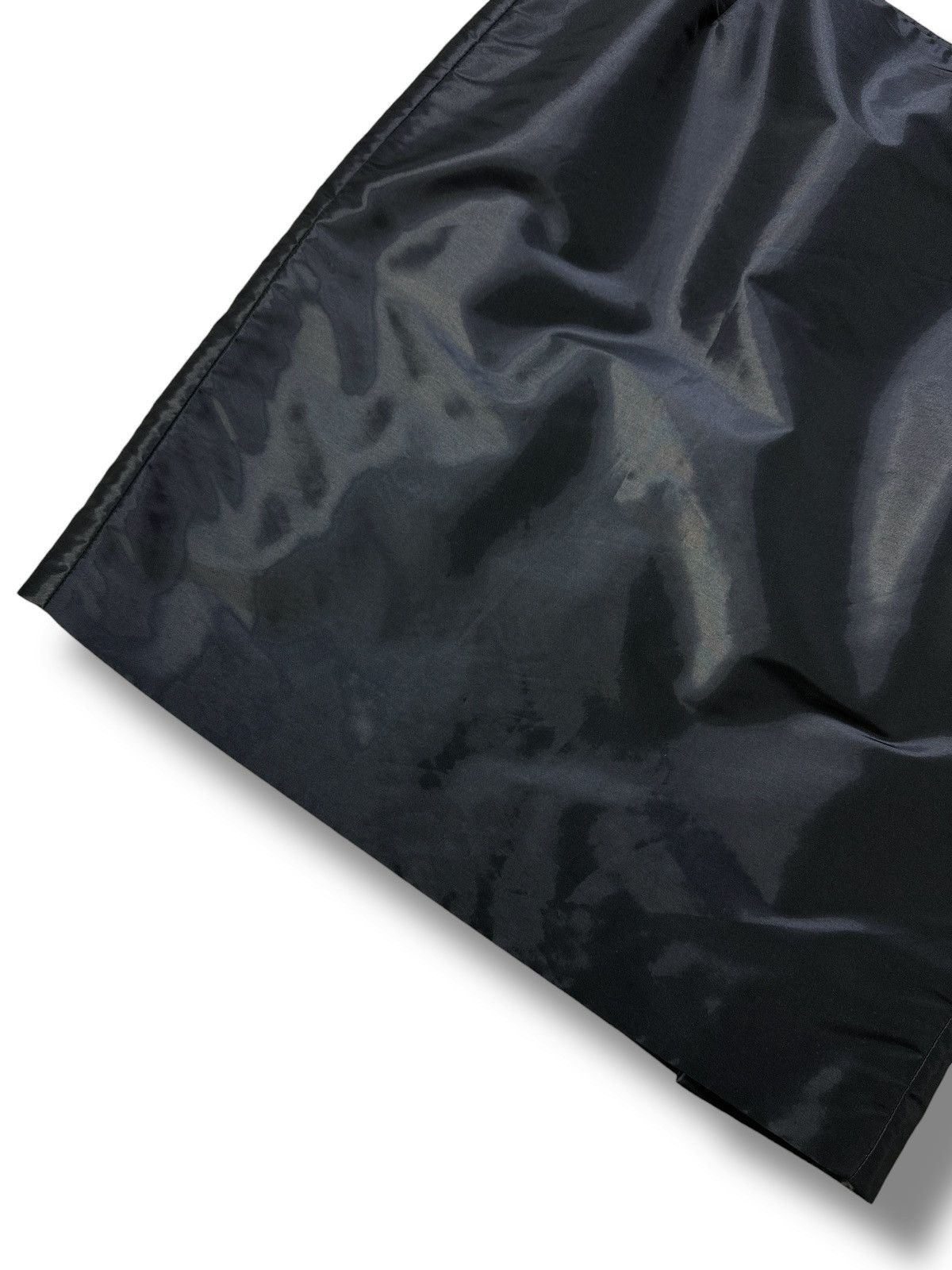 Balenciaga Balenciaga Paris Black Nylon Shimmer On Knee Skirt Size 42FR Size 30" / US 8 / IT 44 - 2 Thumbnail