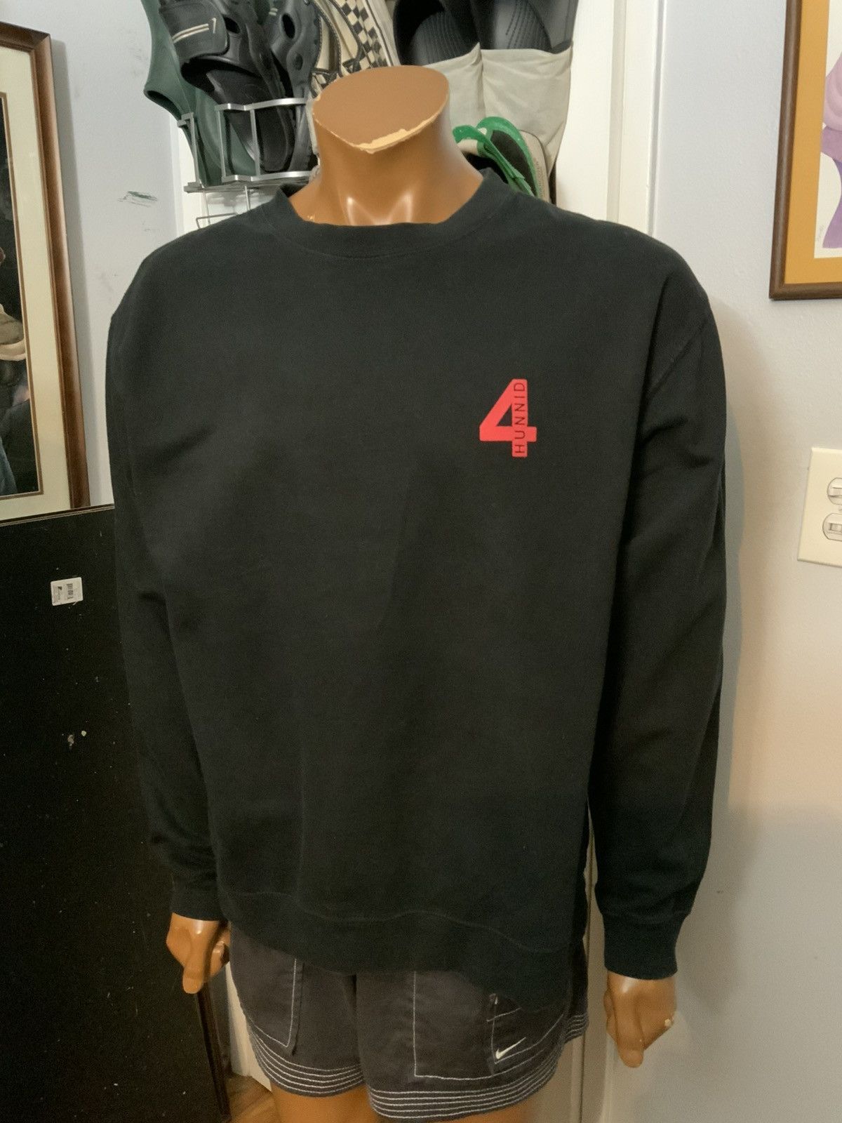 4HUNNID YG 4 Hunnid New Years Resolution Get A Life Crew Sweatshirt Size US L / EU 52-54 / 3 - 8 Thumbnail