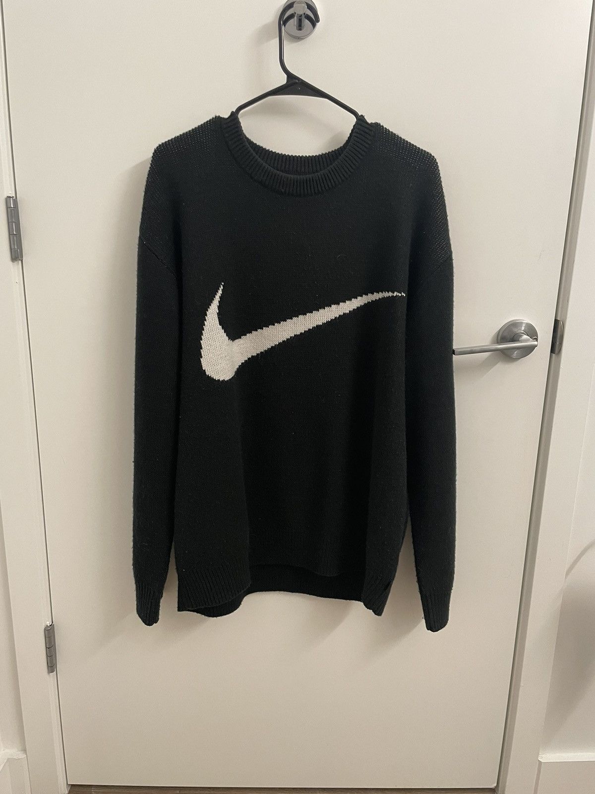 Supreme Nike Swoosh Sweater Black