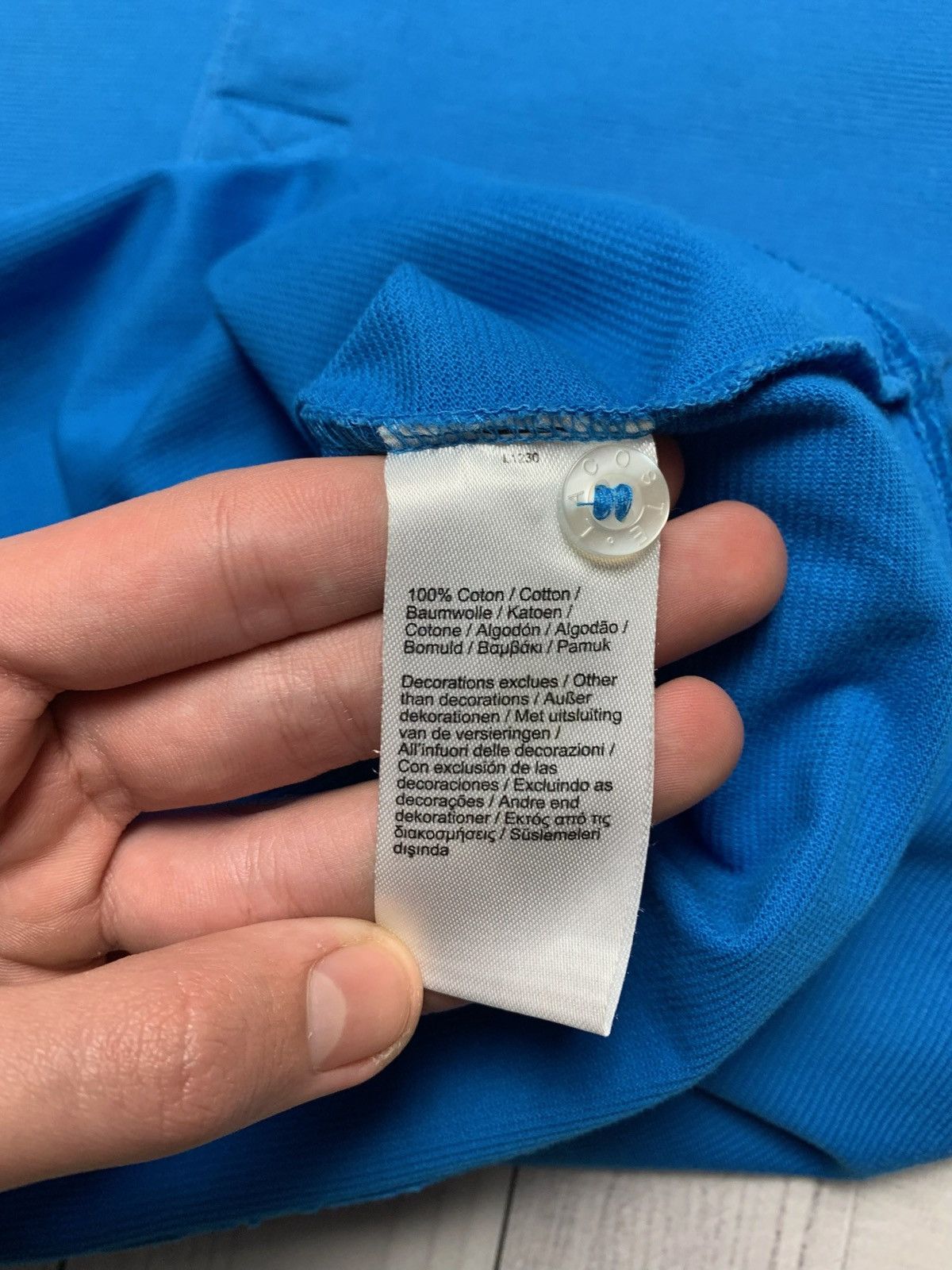 Lacoste × Vintage Lacoste polo blue logo size M Size US M / EU 48-50 / 2 - 4 Thumbnail