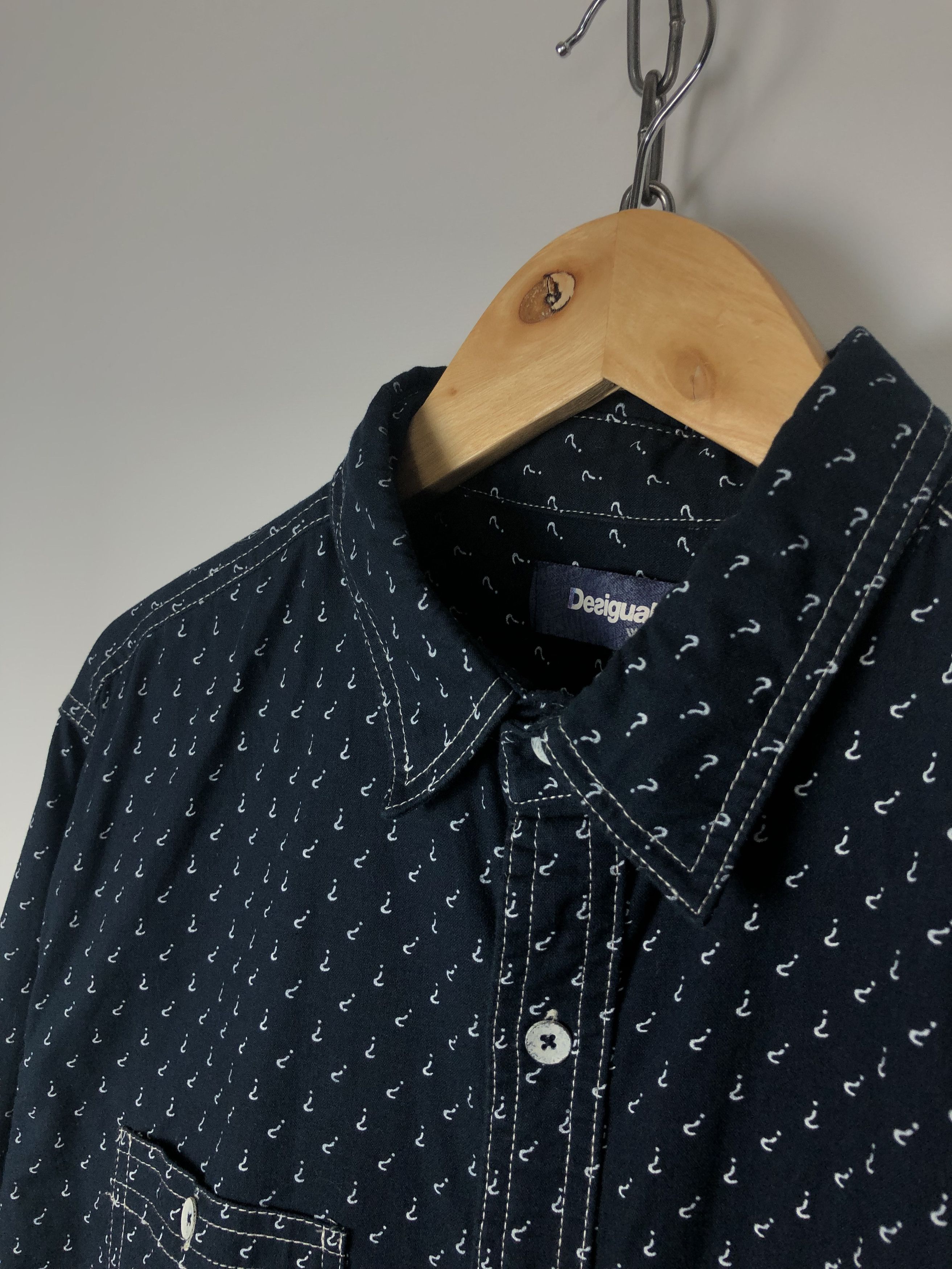 Desigual Desigual Why? Shirt Monogram Navy size XL Size US XL / EU 56 / 4 - 7 Thumbnail