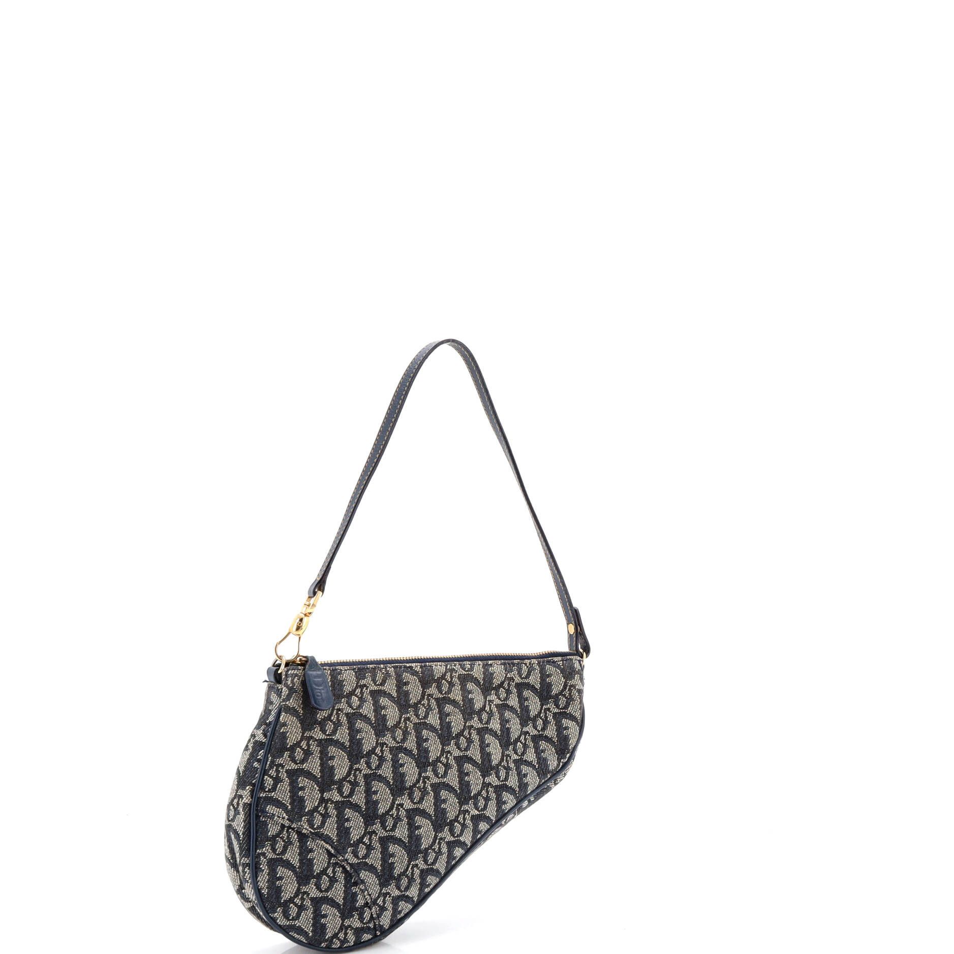 Dior Vintage Saddle Bag Diorissimo Denim Mini Size ONE SIZE - 1 Thumbnail