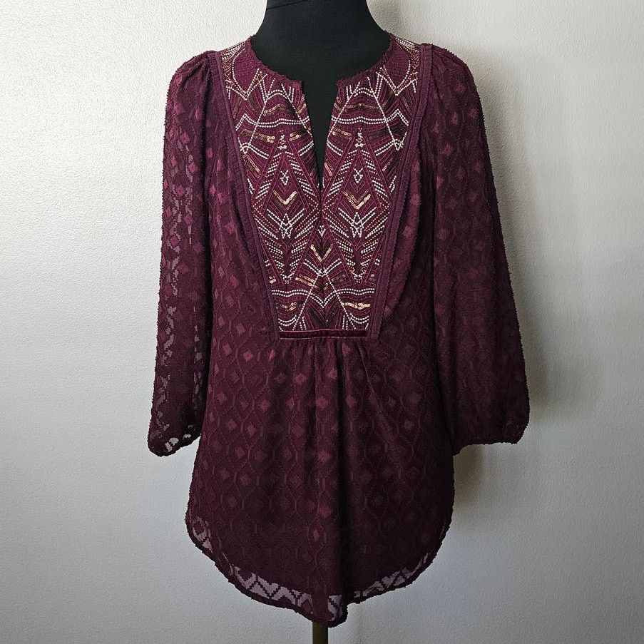 Anthropologie One September Anthropologie Madiran Peasant Blouse XS Size XS / US 0-2 / IT 36-38 - 4 Thumbnail
