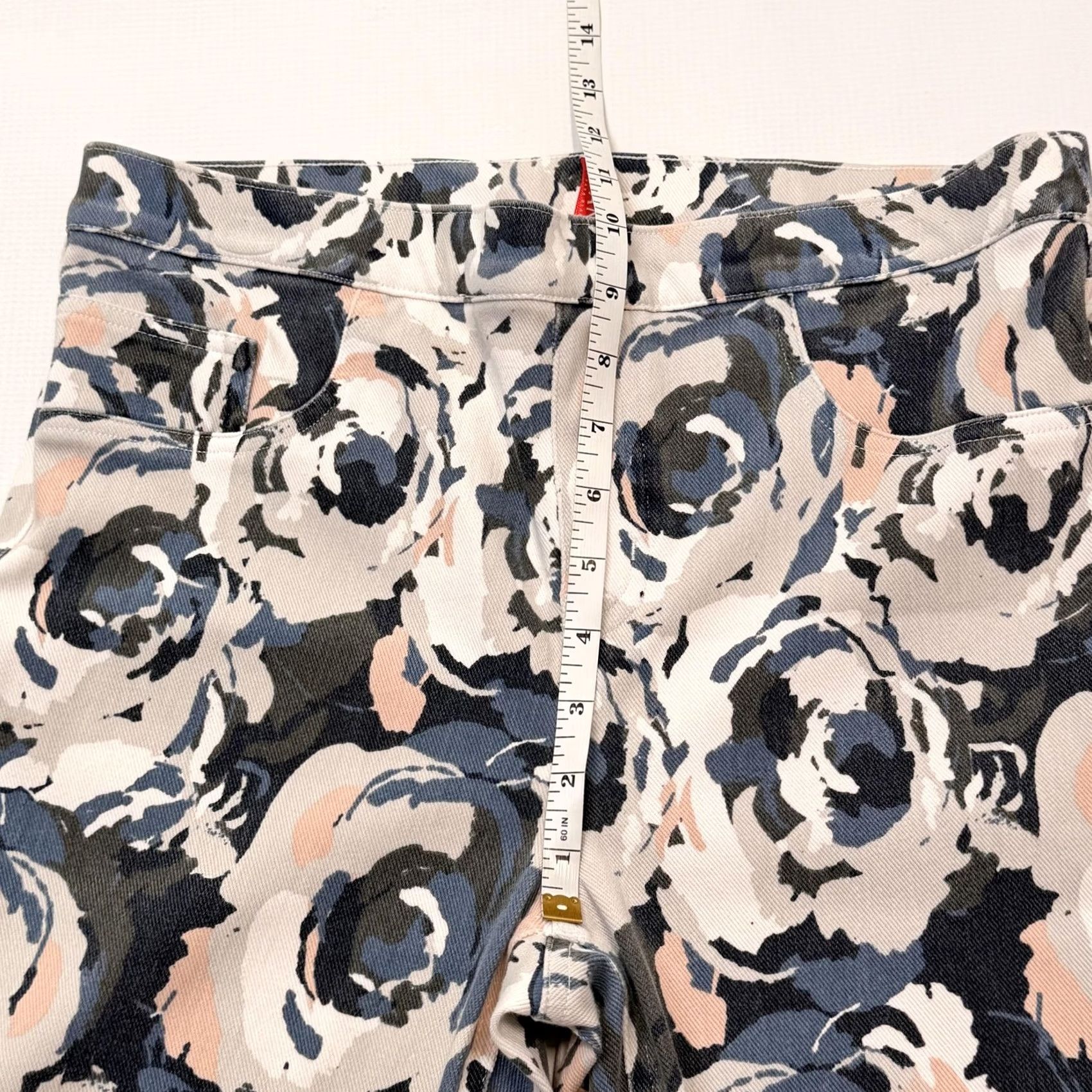 Spanx Spanx Pants Womens L Multicolor Floral Pull On Jegging Shaping Stretch Cropped Size 36" / US 14 / IT 50 - 5 Thumbnail