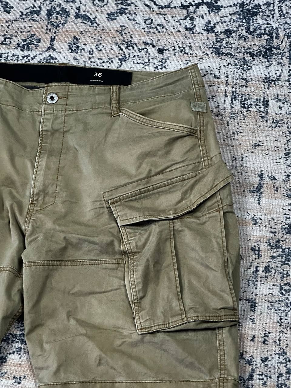G-Star G-star Baggy Military Olive Cargo Shorts Size US 36 / EU 52 - 4 Thumbnail