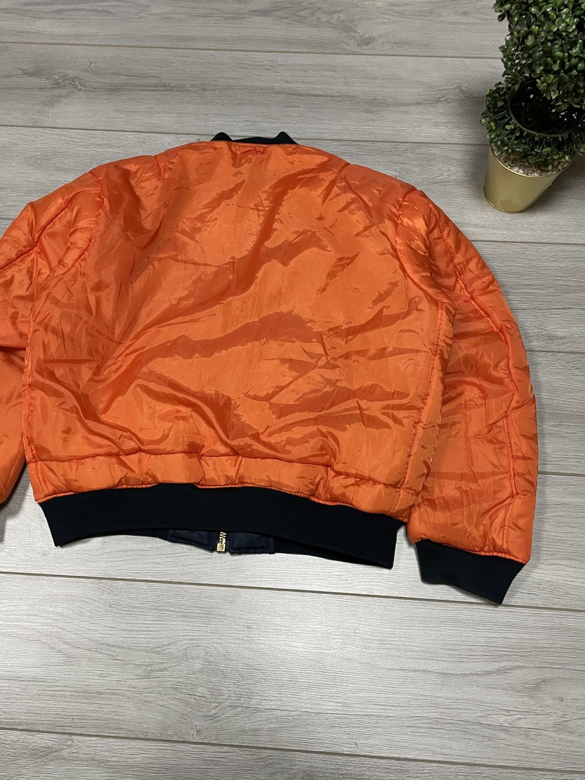 Vintage MA-1 fostex Bomber Flying man vintage zip nylon jacket Size US XL / EU 56 / 4 - 15 Thumbnail