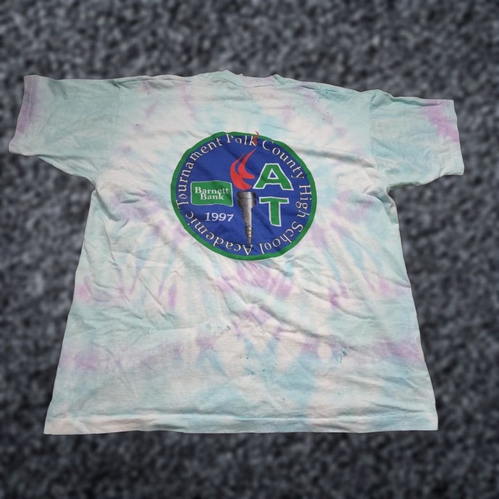 Doublet VINTAGE Mens XXL T Shirt Academic Team Tournament 1997 USA Tie Dye Double Sided Size US XXL / EU 58 / 5 - 1 Thumbnail