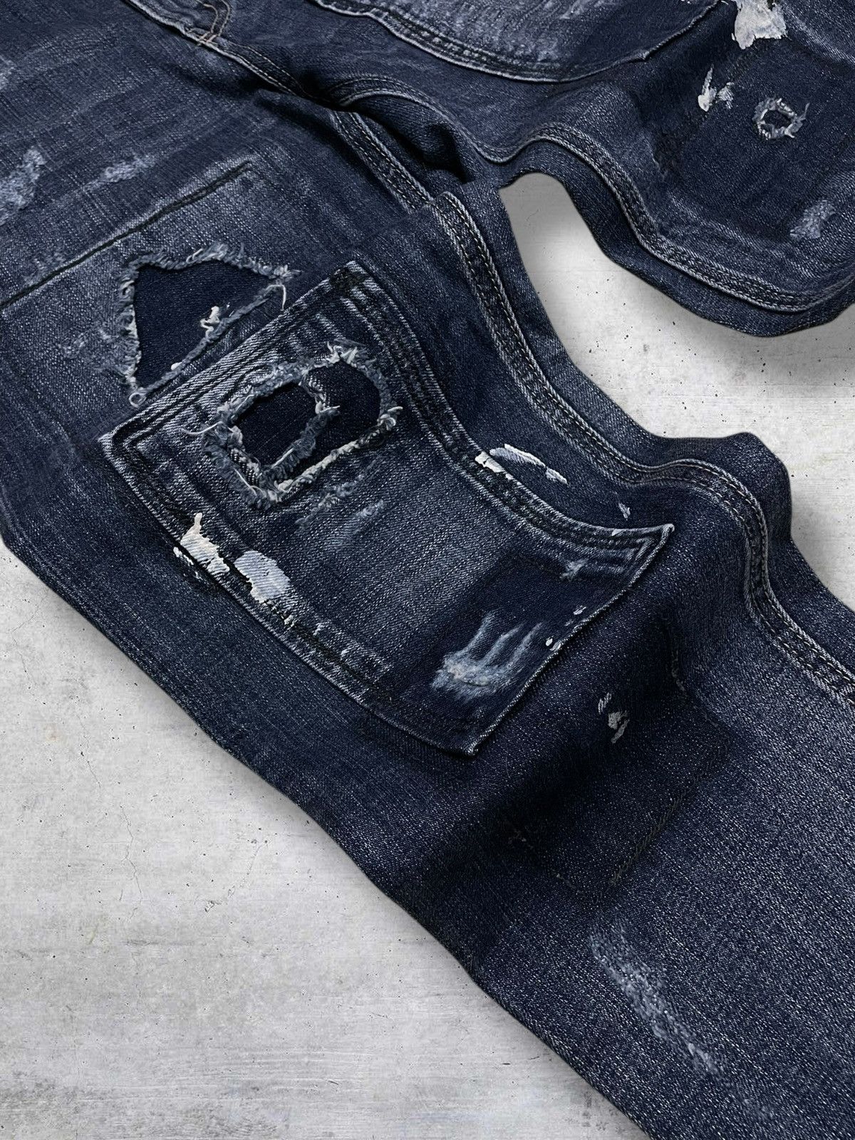 Kapital VINTAGE BIT BLUE 90S JAPAN DESIGNER DISTRESSED RIPPED JEANS Size US 29 - 7 Thumbnail