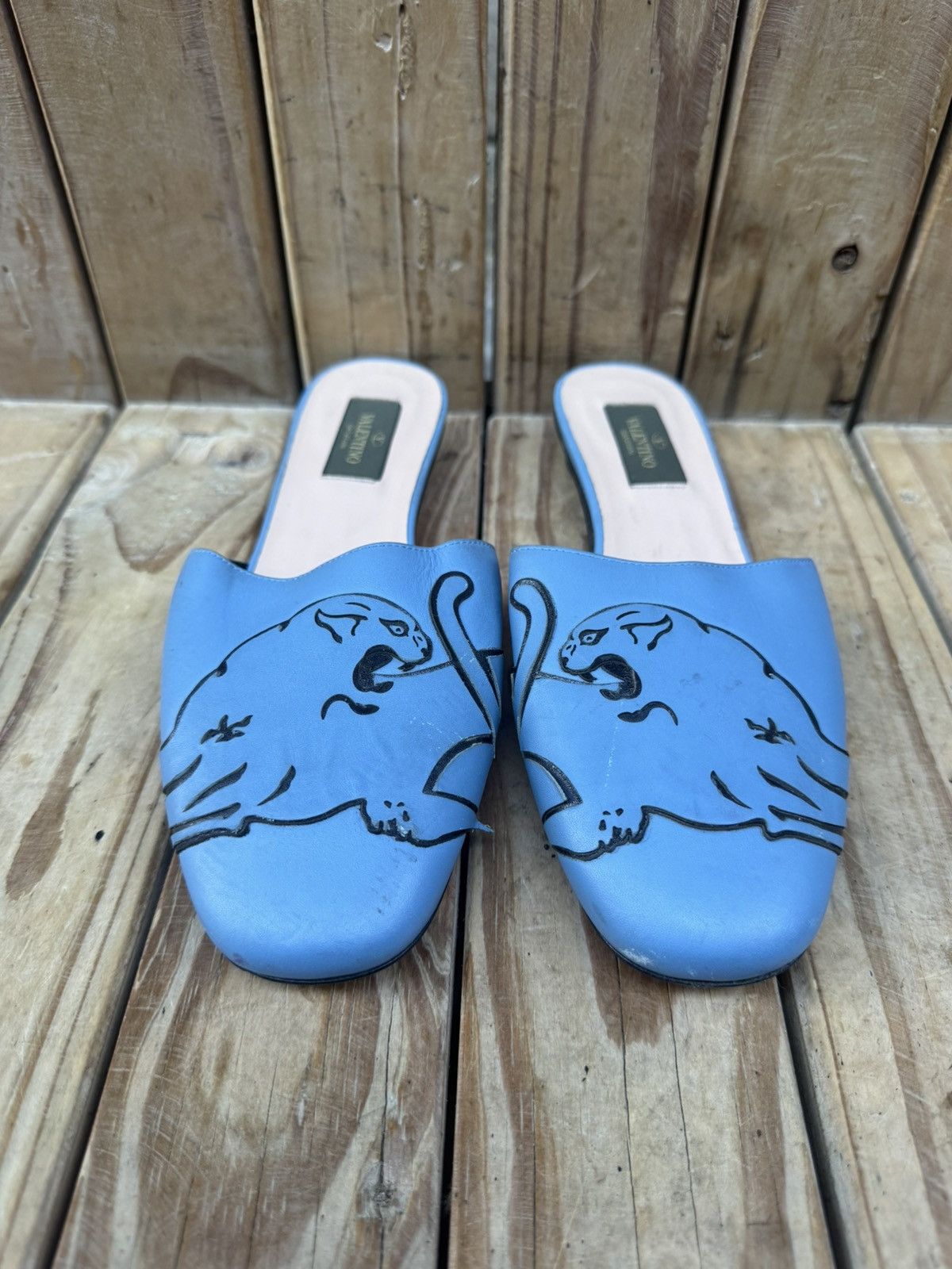 Valentino Valentino Garavani blue women’s Mules sz EUR 36.5 US 6.5 Size US 6.5 / IT 36.5 - 3 Thumbnail