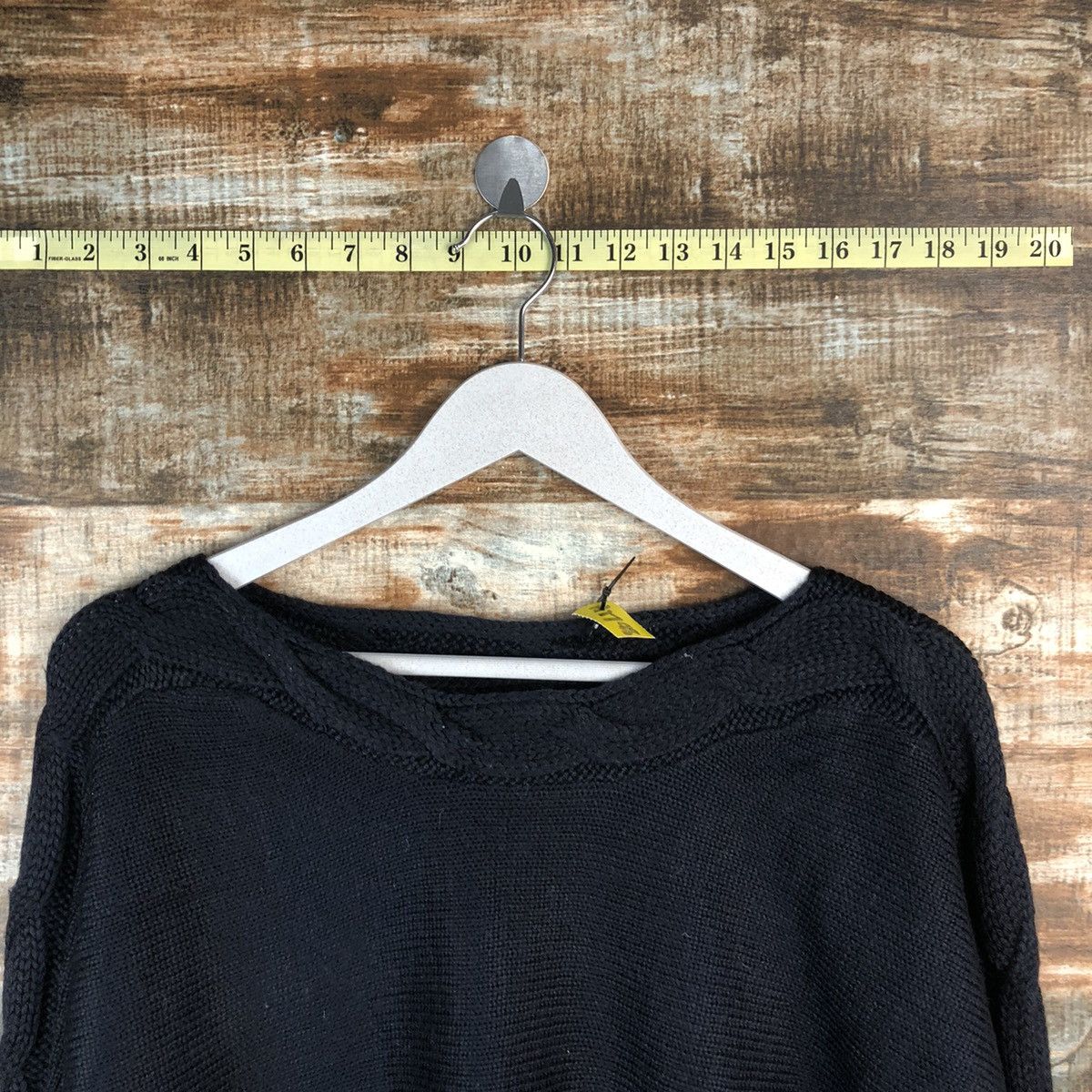 Homespun Knitwear × Japanese Brand Lautre Amont Darkblue cable Knitwear #A1798 Size M / US 6-8 / IT 42-44 - 4 Thumbnail