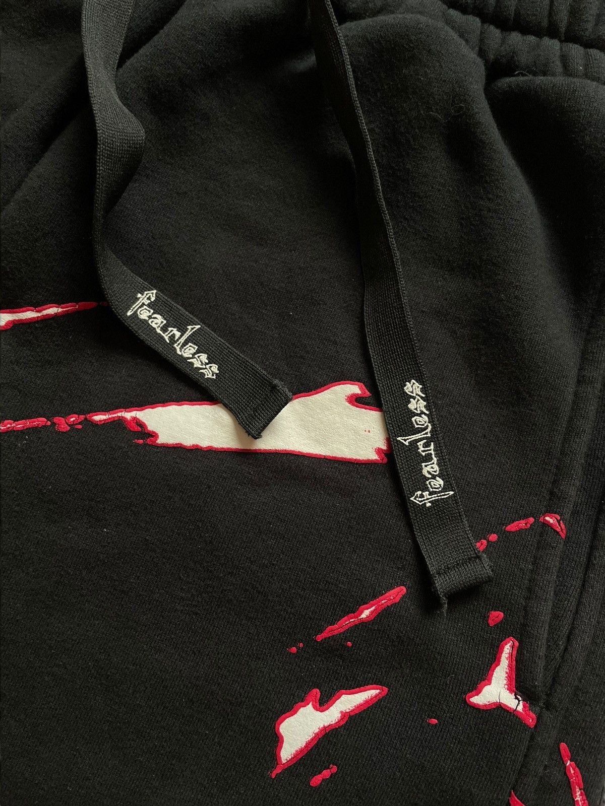 Designer × Vintage FEARLESS SKULL HEAVY COTTON SWEATPANTS Skeleton pants skull Size US 34 / EU 50 - 9 Thumbnail