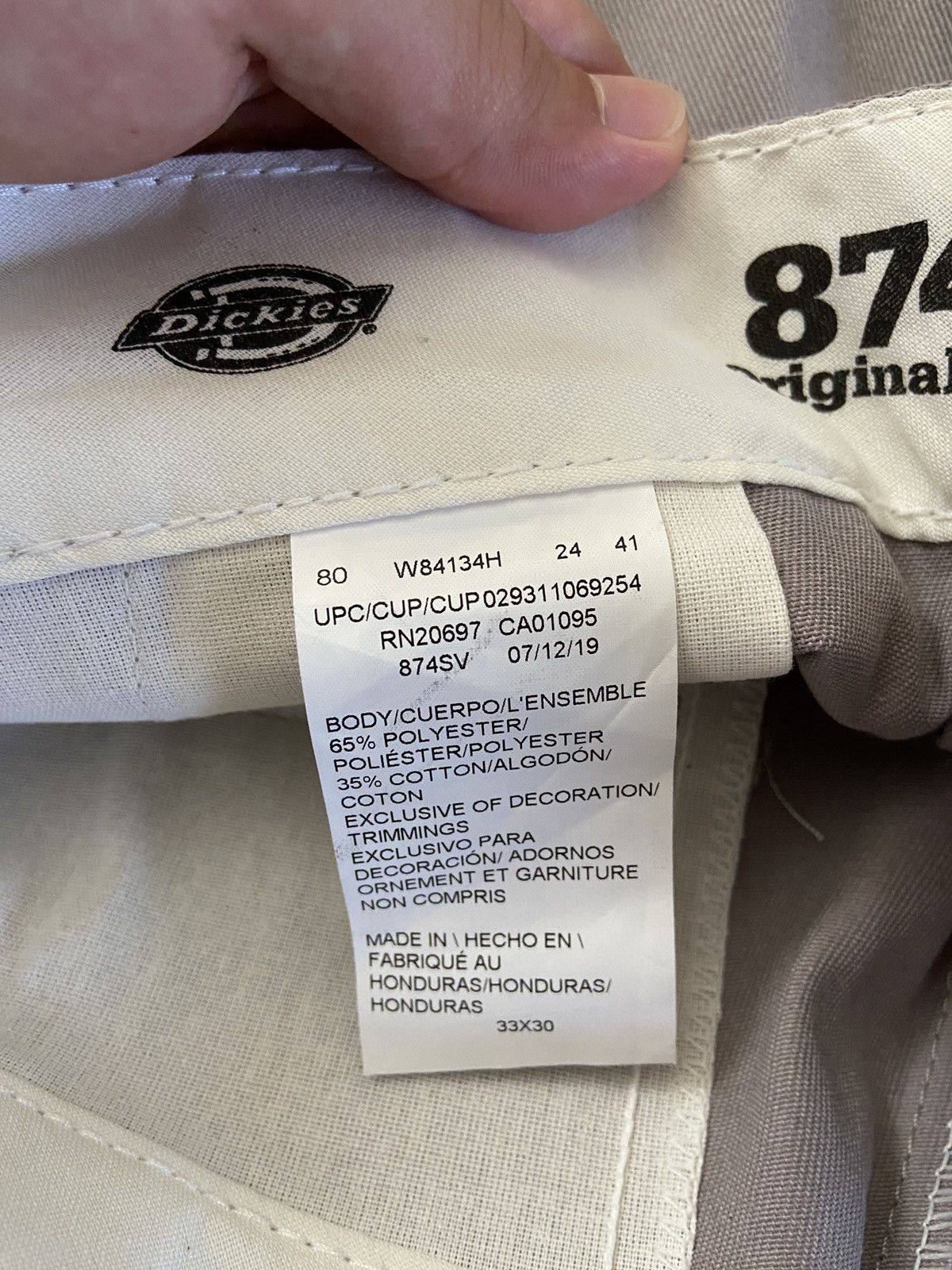 Dickies Dickies 874 Silver Pants Size US 34 / EU 50 - 3 Thumbnail