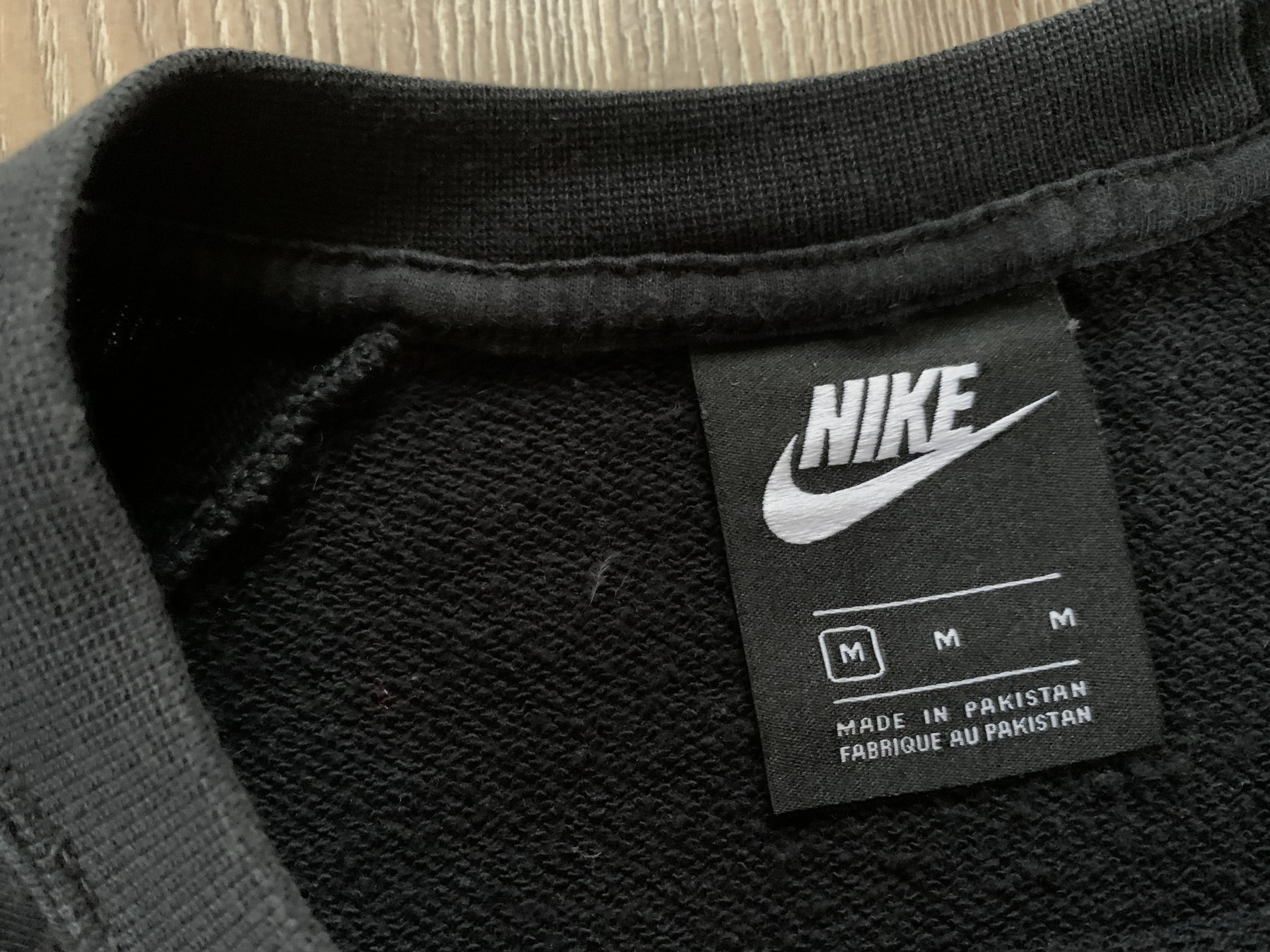 Nike Nike Black Cotton Sweatshirt Size US S / EU 44-46 / 1 - 6 Thumbnail