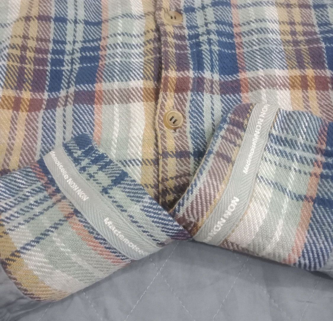 Designer × Japanese Brand × Mademoiselle Non Non Mademoiselle non non flannel hoodie Size US L / EU 52-54 / 3 - 10 Thumbnail