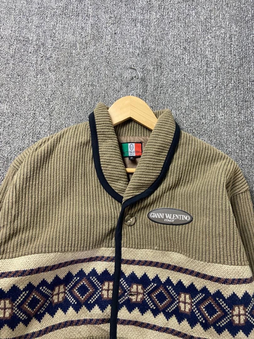 Gianni Valentino Gianni Valentino Corduroy Jacket with Pattern (204) Size US M / EU 48-50 / 2 - 9 Thumbnail