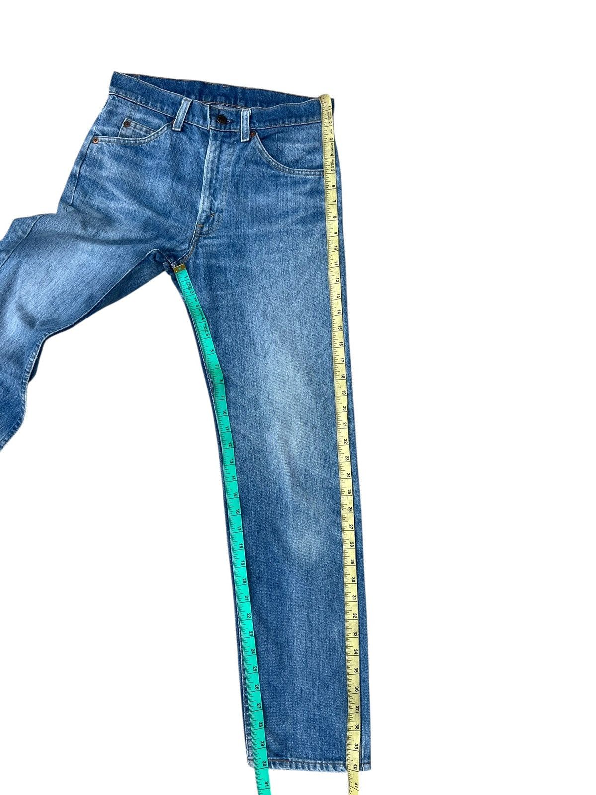 Levi's Vintage 70s Levi’s 505 Orange Tab Fade Denim Jeans Talon 42 Size US 30 / EU 46 - 6 Thumbnail