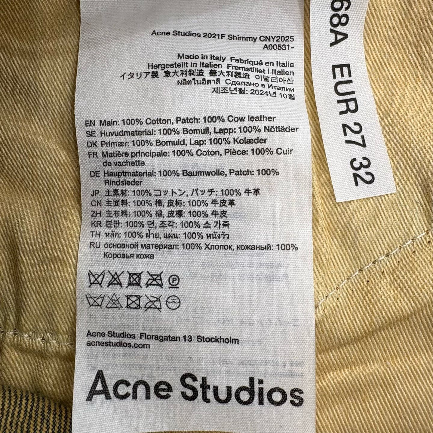 Acne Studios Acne Studios 2021F Crystal Sparkle Diamond-Encrusted Loose Size US 27 - 7 Thumbnail