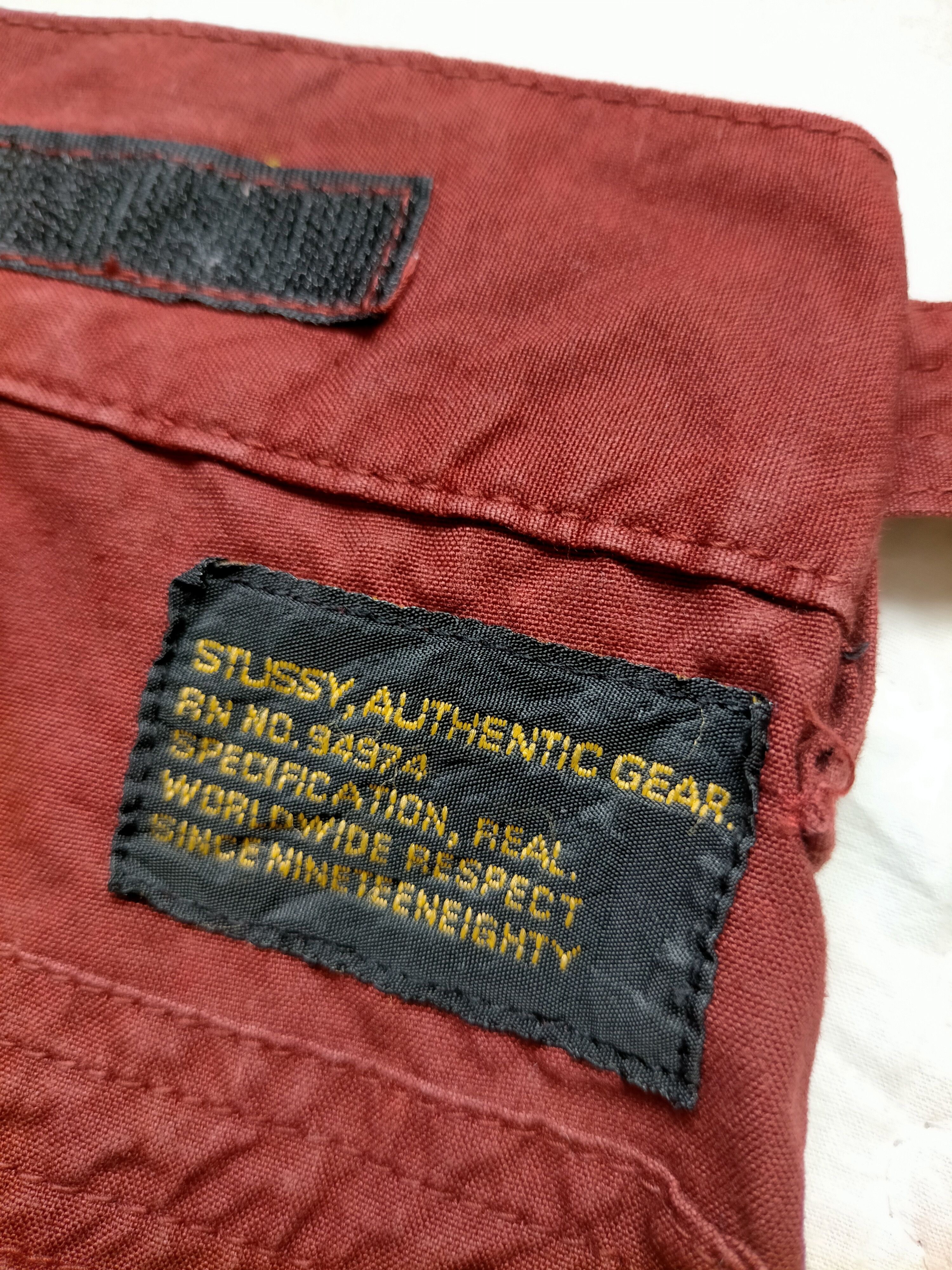 Stussy Stussy Authentic Gear Multipocket Zipped Red Pants Size US 30 / EU 46 - 24 Thumbnail