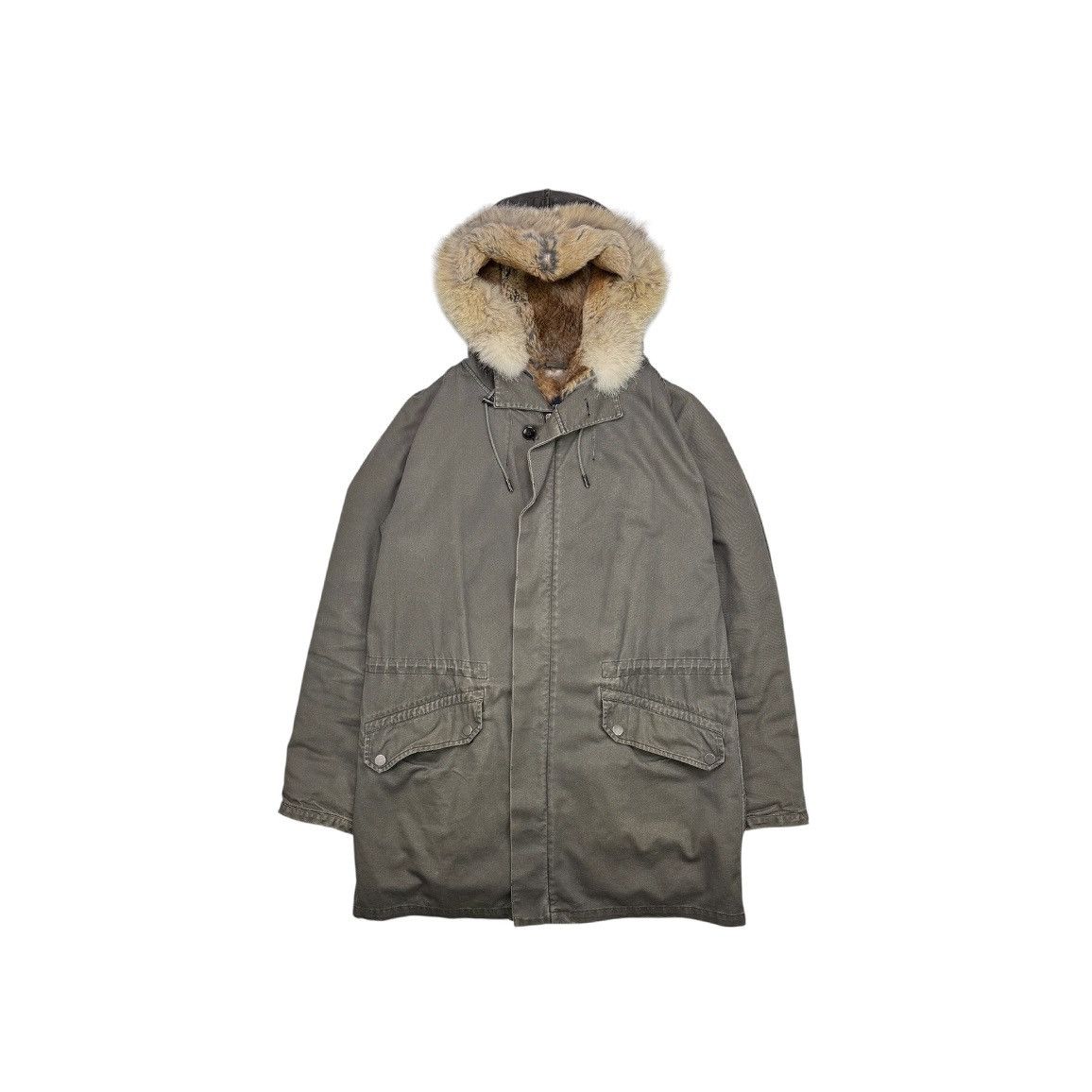 Yves Salomon YVES SALOMON HOMME RABBIT FUR PARKA Size US M / EU 48-50 / 2 - 1 Thumbnail