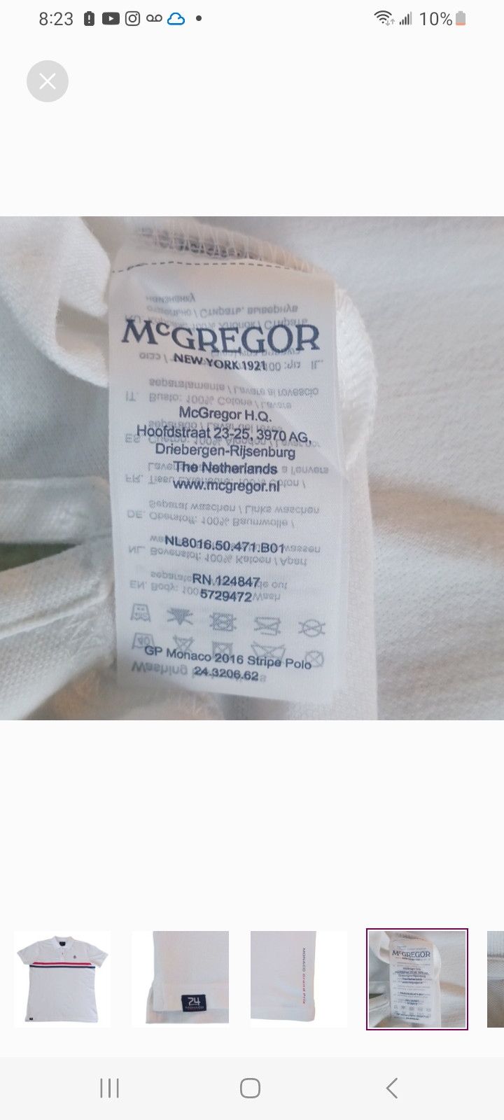 McGregor McGREGOR MONACO GRAND PRIX-AEM CLUB 74 EditionPOLO SHIRT Size US L / EU 52-54 / 3 - 8 Thumbnail