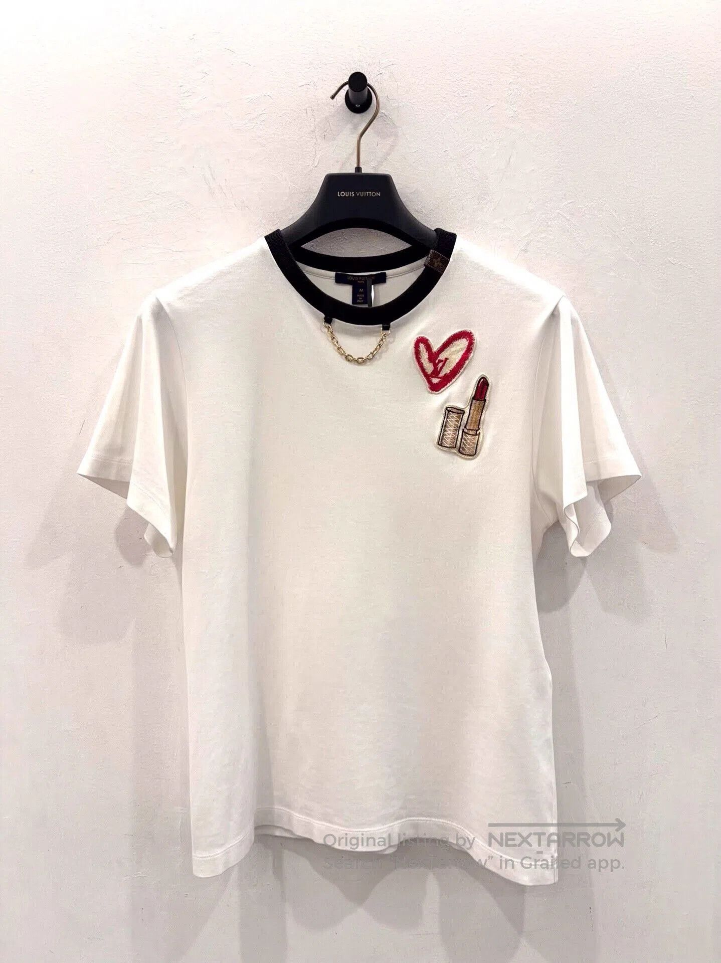 Louis Vuitton Louis Vuitton Valentine Limited Heart Logo Tee. Size M / US 6-8 / IT 42-44 - 1 Thumbnail