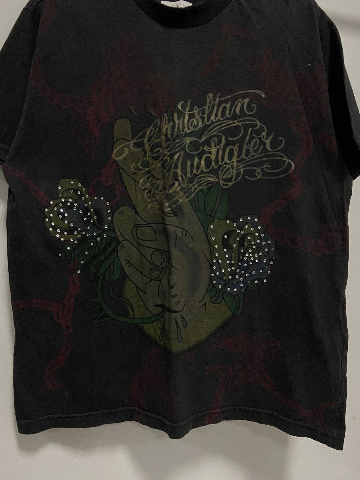 Christian Audigier × Ed Hardy × Vintage Christian audigier Ed hardy big logo t shirt tattoo vintage Size US L / EU 52-54 / 3 - 4 Thumbnail
