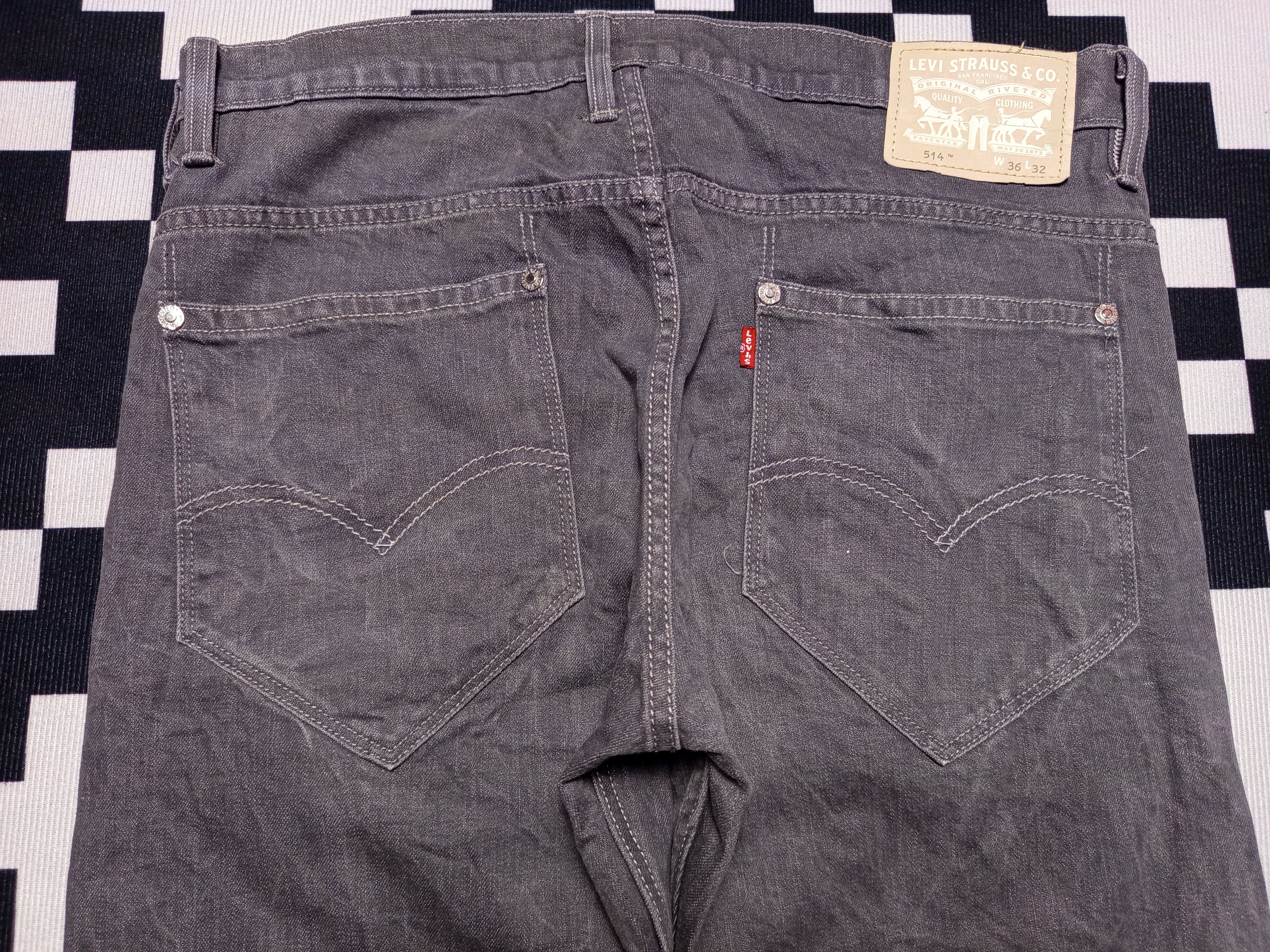 Levi's × Levi's Vintage Clothing × Vintage Vintage Levi’s 514 Slim Grey Denim Jean Size US 32 / EU 48 - 7 Thumbnail
