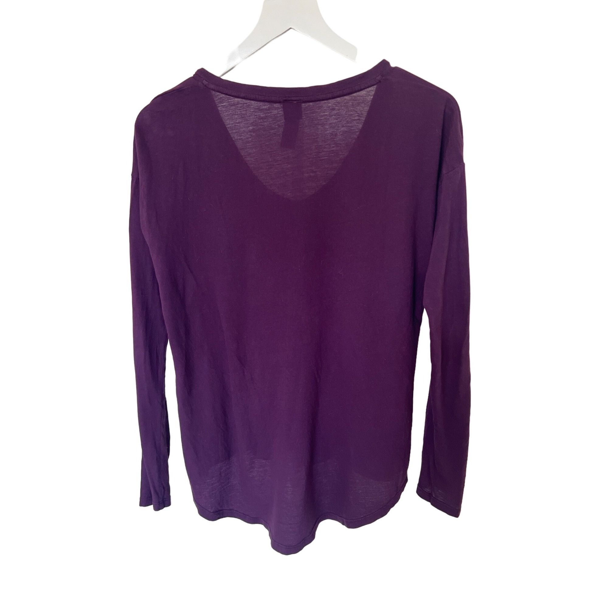 Other Bobi Blackberry V-Neck Long Sleeve Tee Size XS / US 0-2 / IT 36-38 - 6 Thumbnail