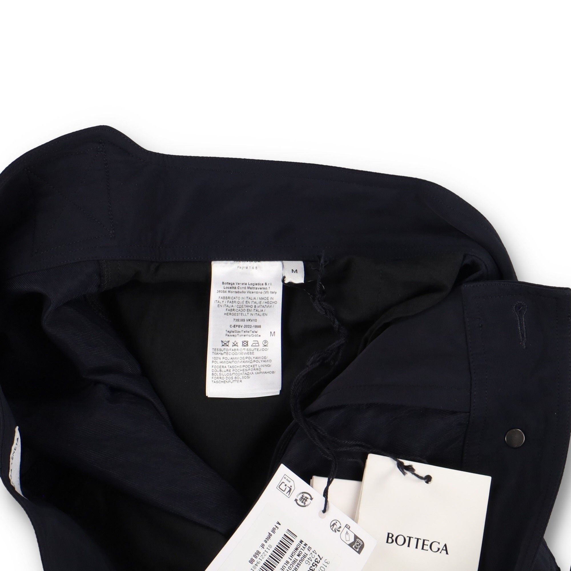 Bottega Veneta Navy Blue Nylon Barrel-Leg Zip Cargo Pants Size US 32 / EU 48 - 7 Thumbnail
