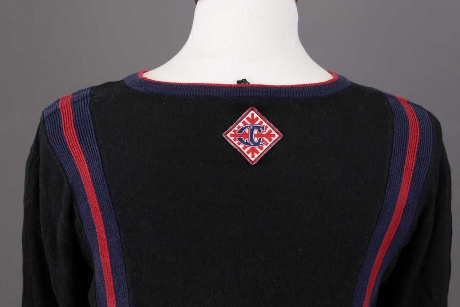 Just Cavalli Just Cavalli Black Striped Knit Jumper Sweater Size XXL Size US XXL / EU 58 / 5 - 10 Thumbnail
