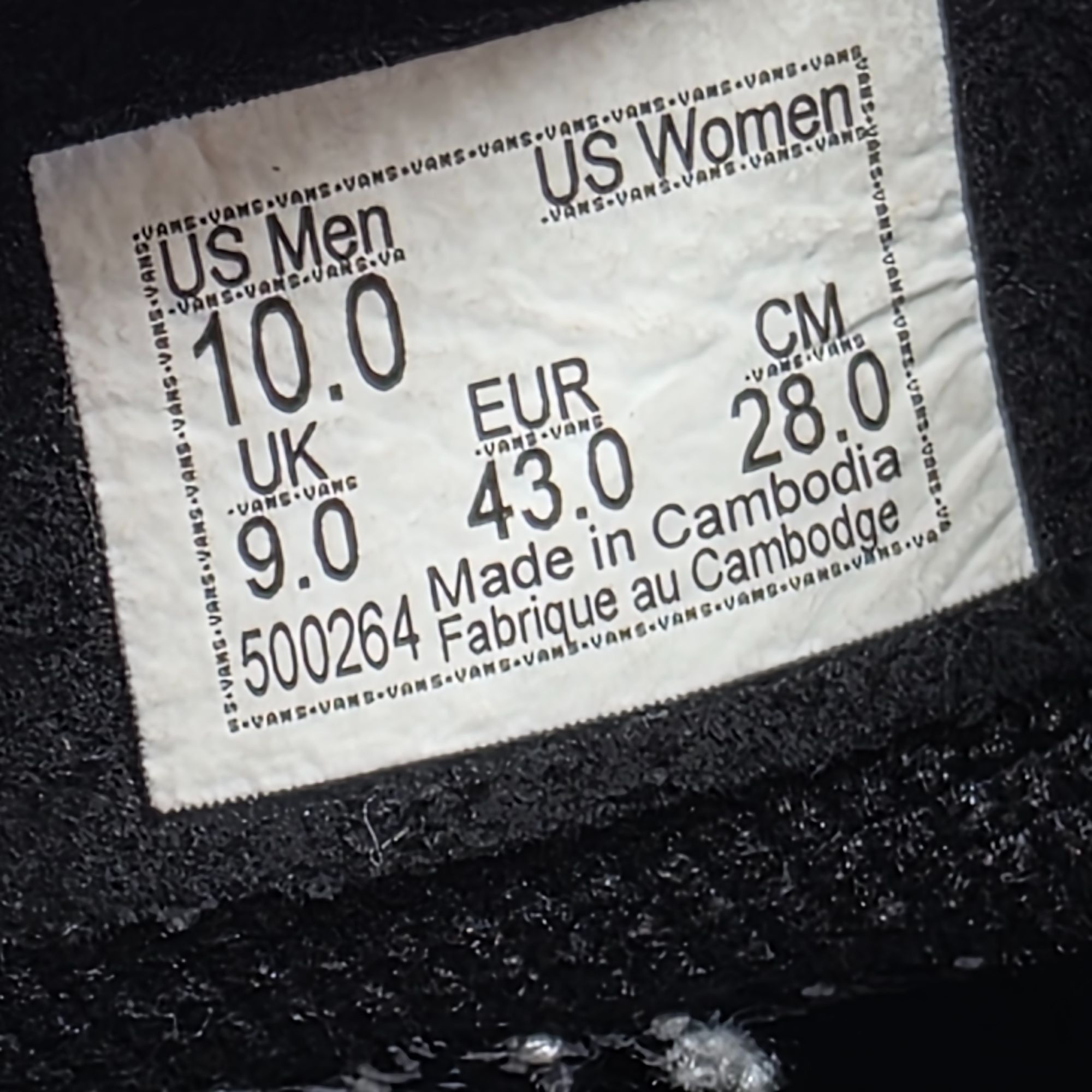 Vans Vans UltraRange EXO Mens Size 10 Black White Skate Shoes Lig Size US 10 / EU 43 - 6 Thumbnail