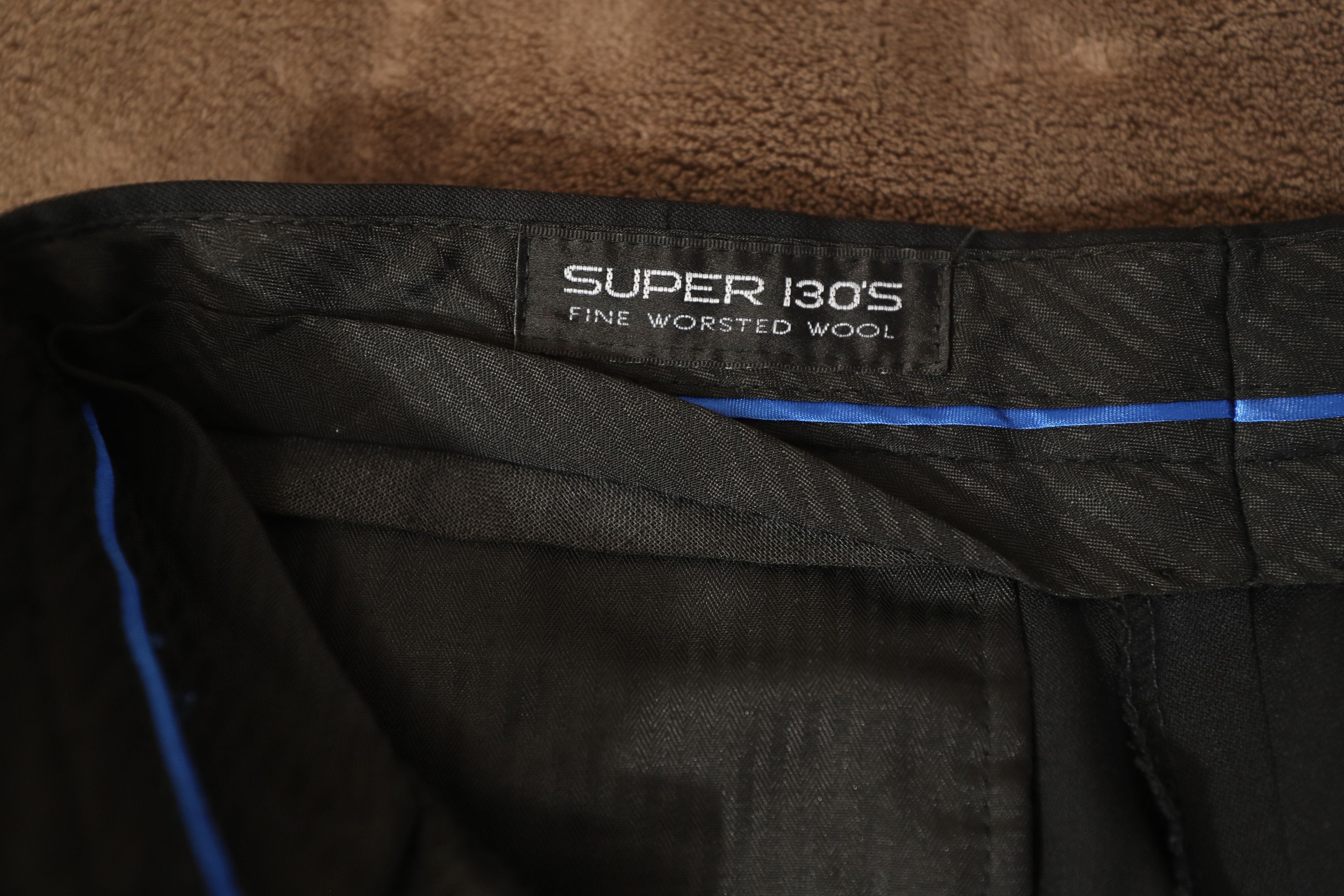 Vintage Super 130's Fine Worsted Wool Slim Pants (30x31) Size US 30 / EU 46 - 9 Thumbnail