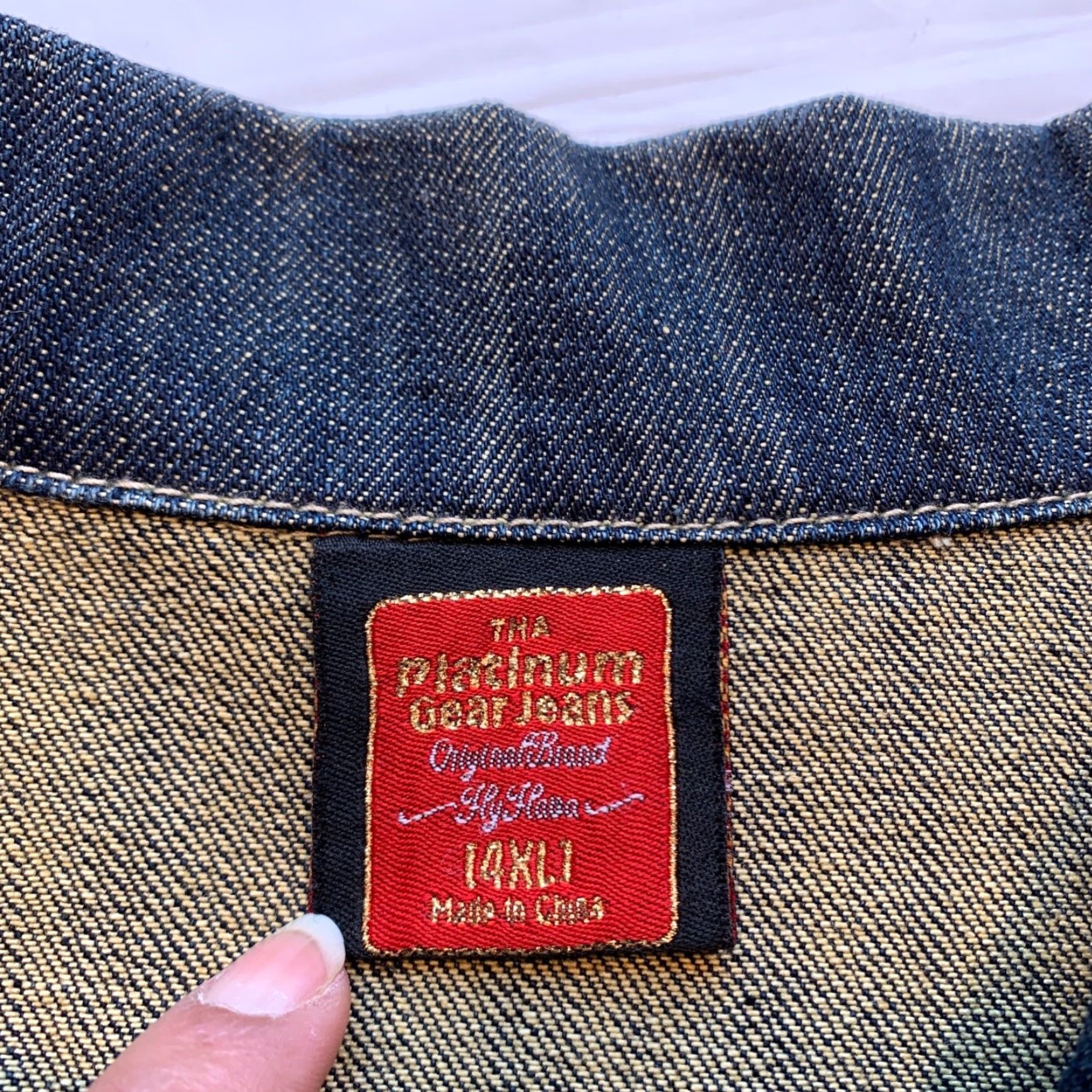 Denime VINTAGE Platinum Gear Jeans Denim Jacket Embellished Cowboy Western Ranchware 4XL NWOT Size US 39 - 6 Thumbnail