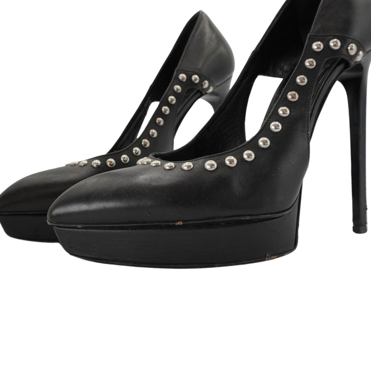 Saint Laurent Paris Saint Laurent Paris 'Janis' Studded Pumps Size US 8.5 / IT 38.5 - 8 Thumbnail