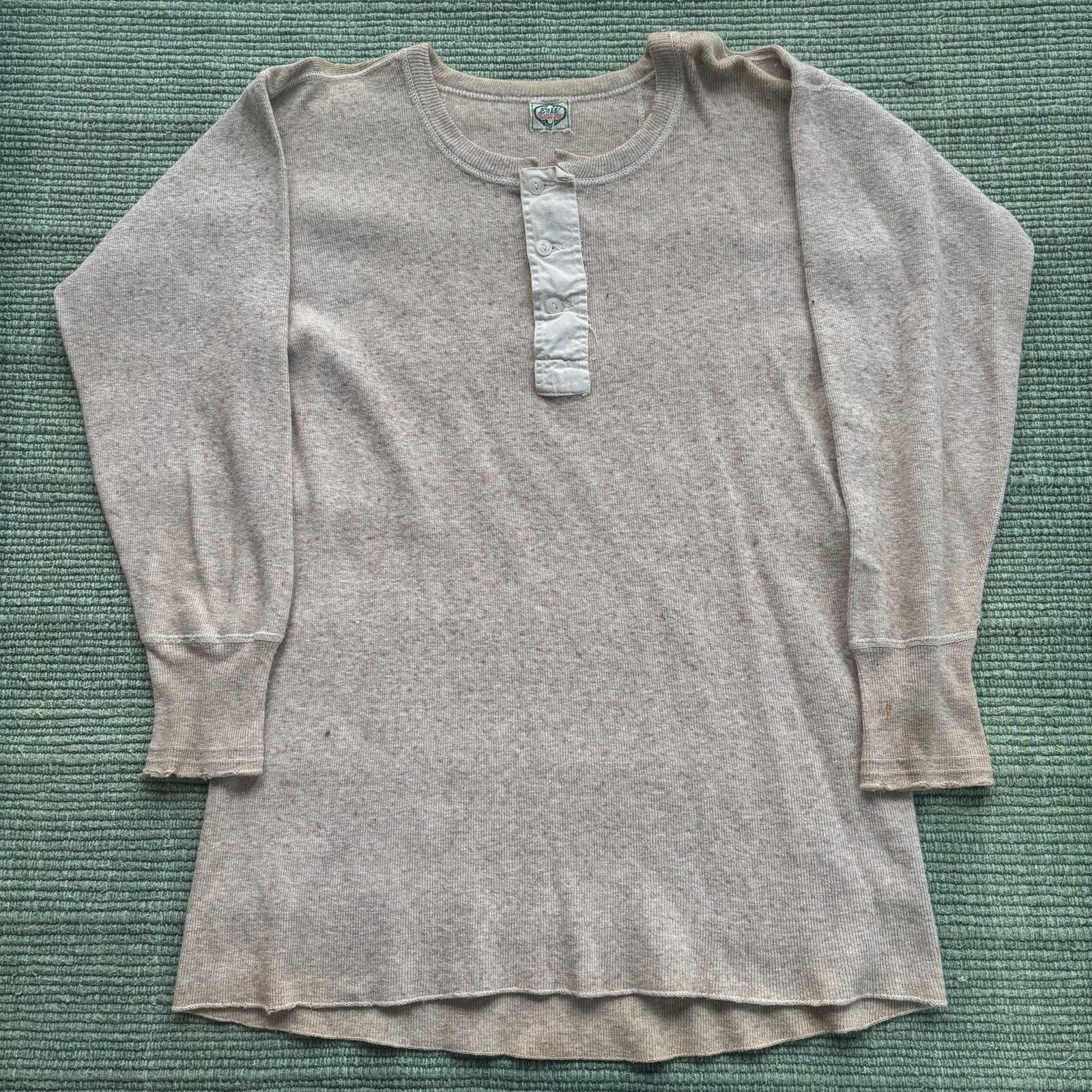 Vintage 1940s 50s Wool Long Sleeve Undershirt E&W Sz M/L As-Is Size US M / EU 48-50 / 2 - 1 Thumbnail